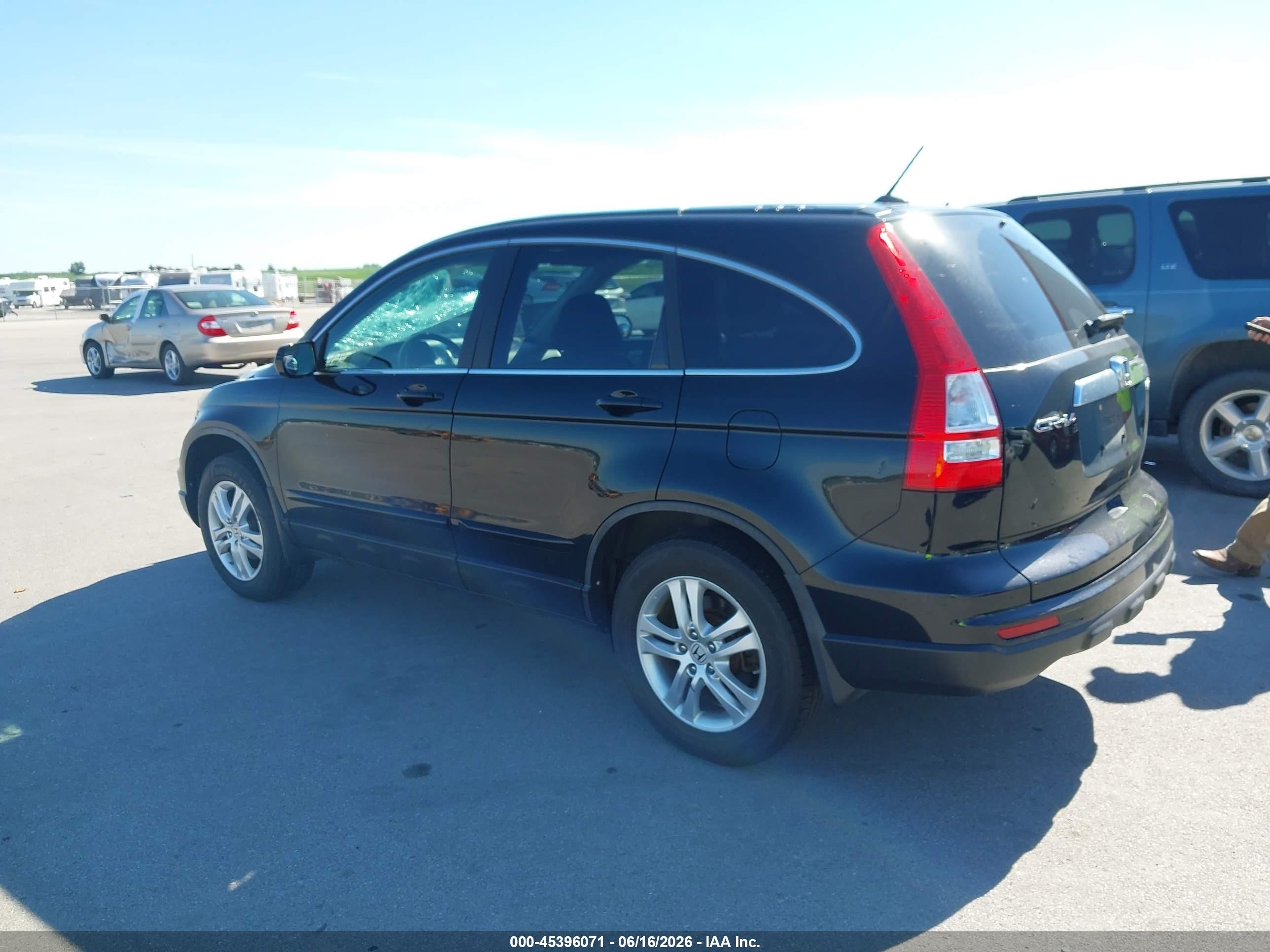 2010 Honda Cr-v Ex-l Black vin: 5J6RE4H72AL098766