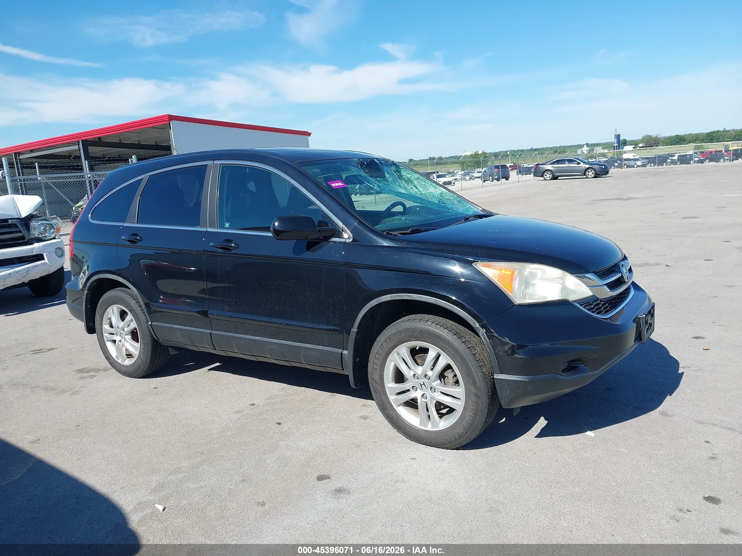 2010 Honda Cr-v Ex-l Black vin: 5J6RE4H72AL098766