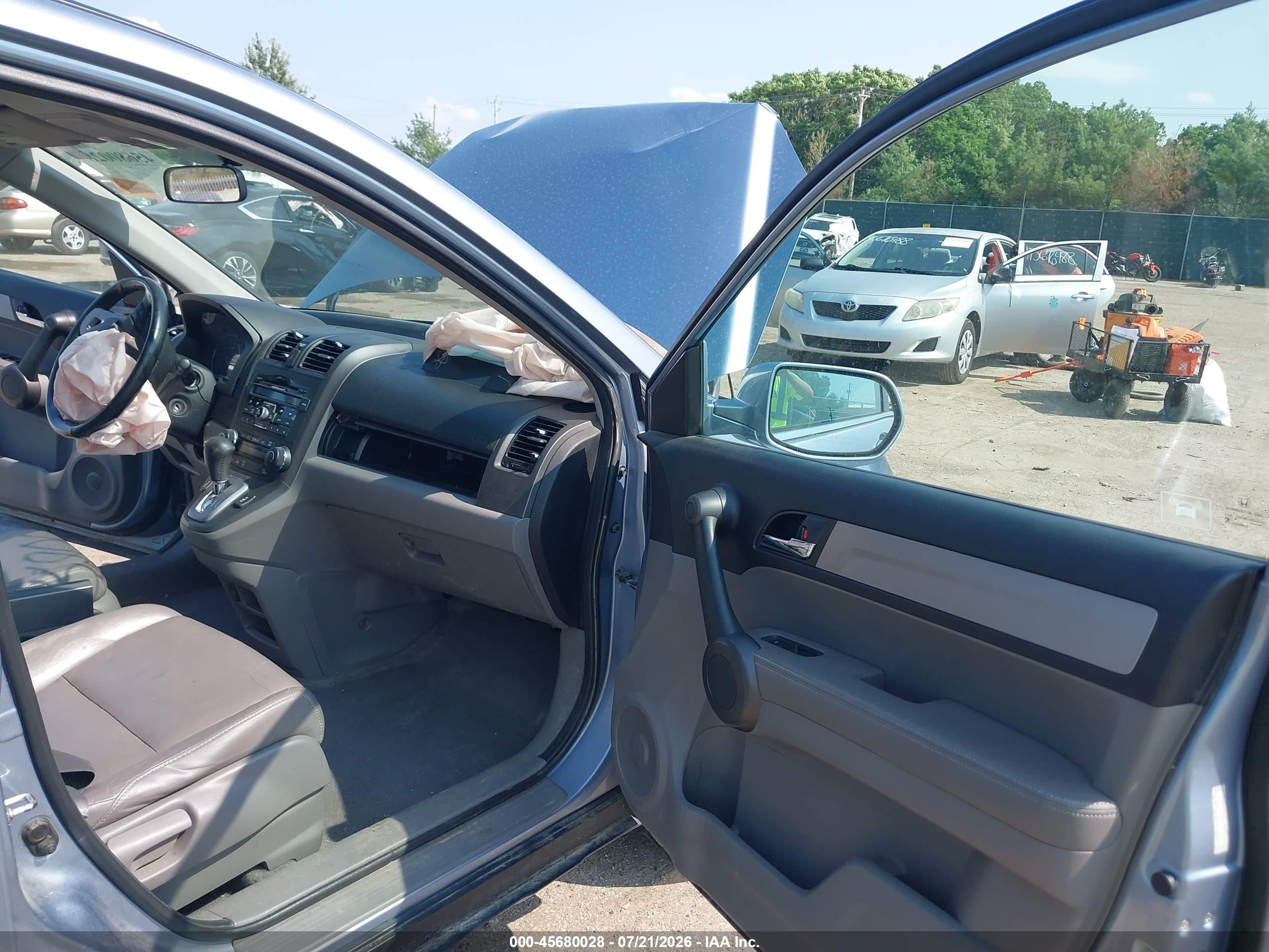 2011 Honda Cr-v Ex-l Light Blue vin: 5J6RE4H72BL024281