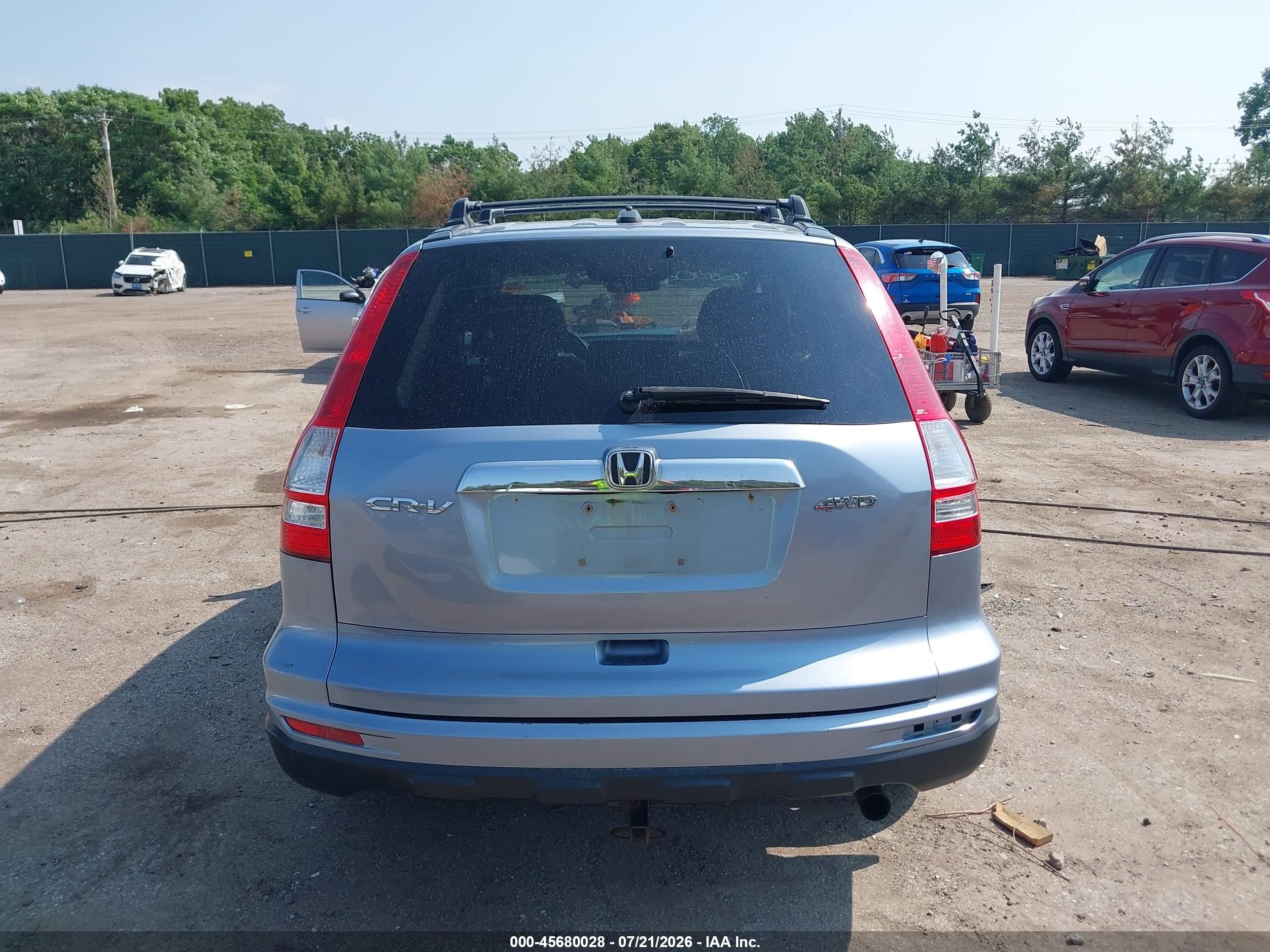 2011 Honda Cr-v Ex-l Light Blue vin: 5J6RE4H72BL024281