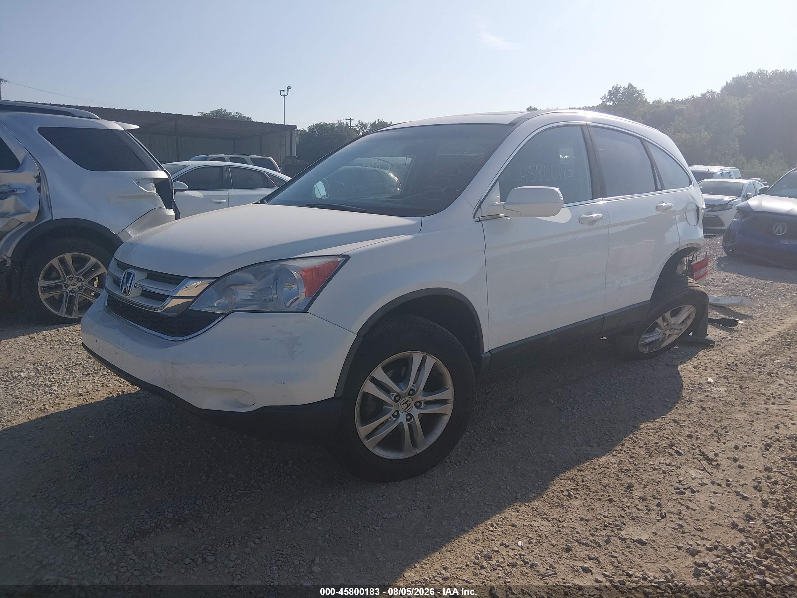 2011 Honda Cr-v Ex-l White vin: 5J6RE4H72BL030226