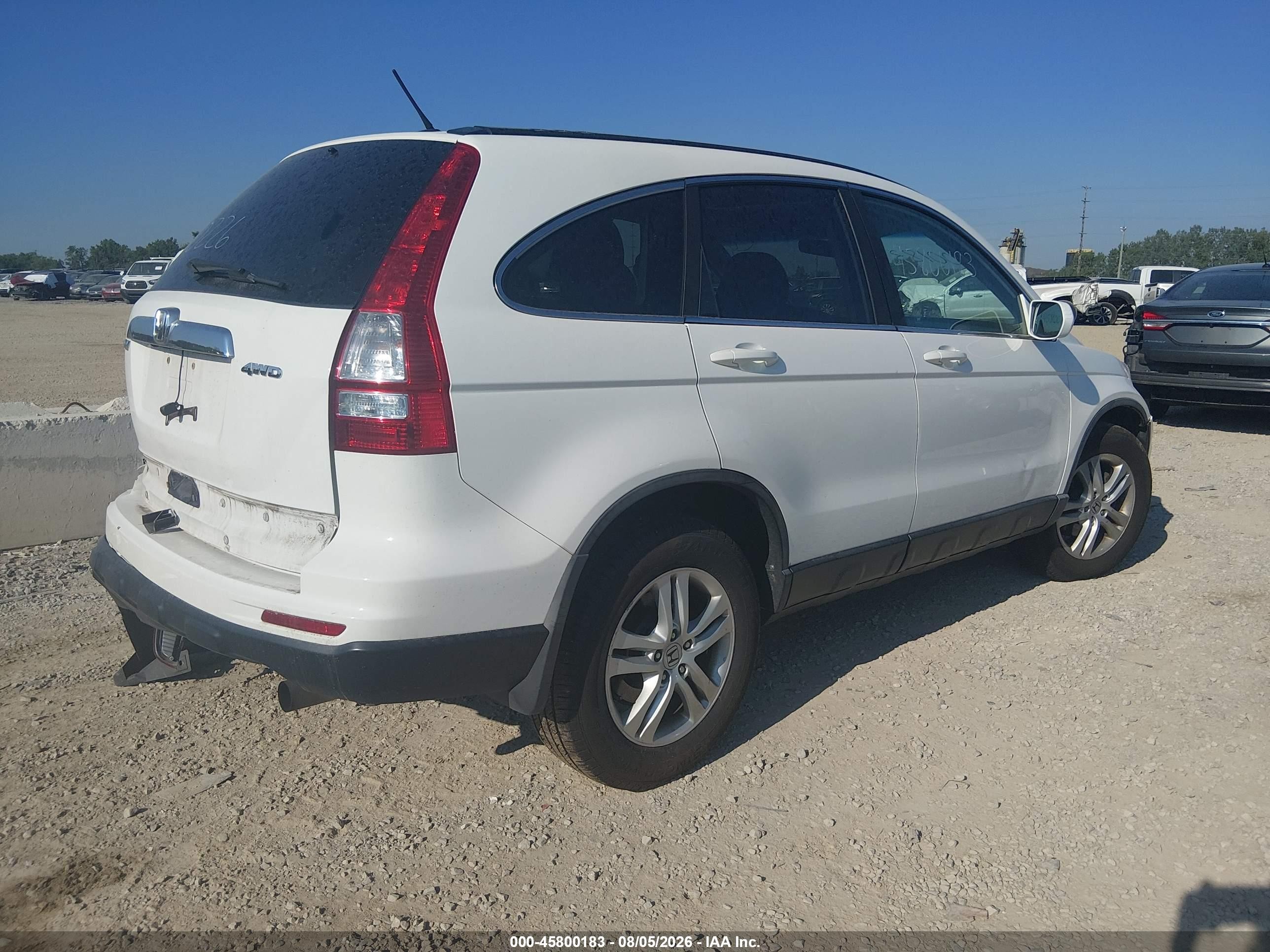 2011 Honda Cr-v Ex-l White vin: 5J6RE4H72BL030226