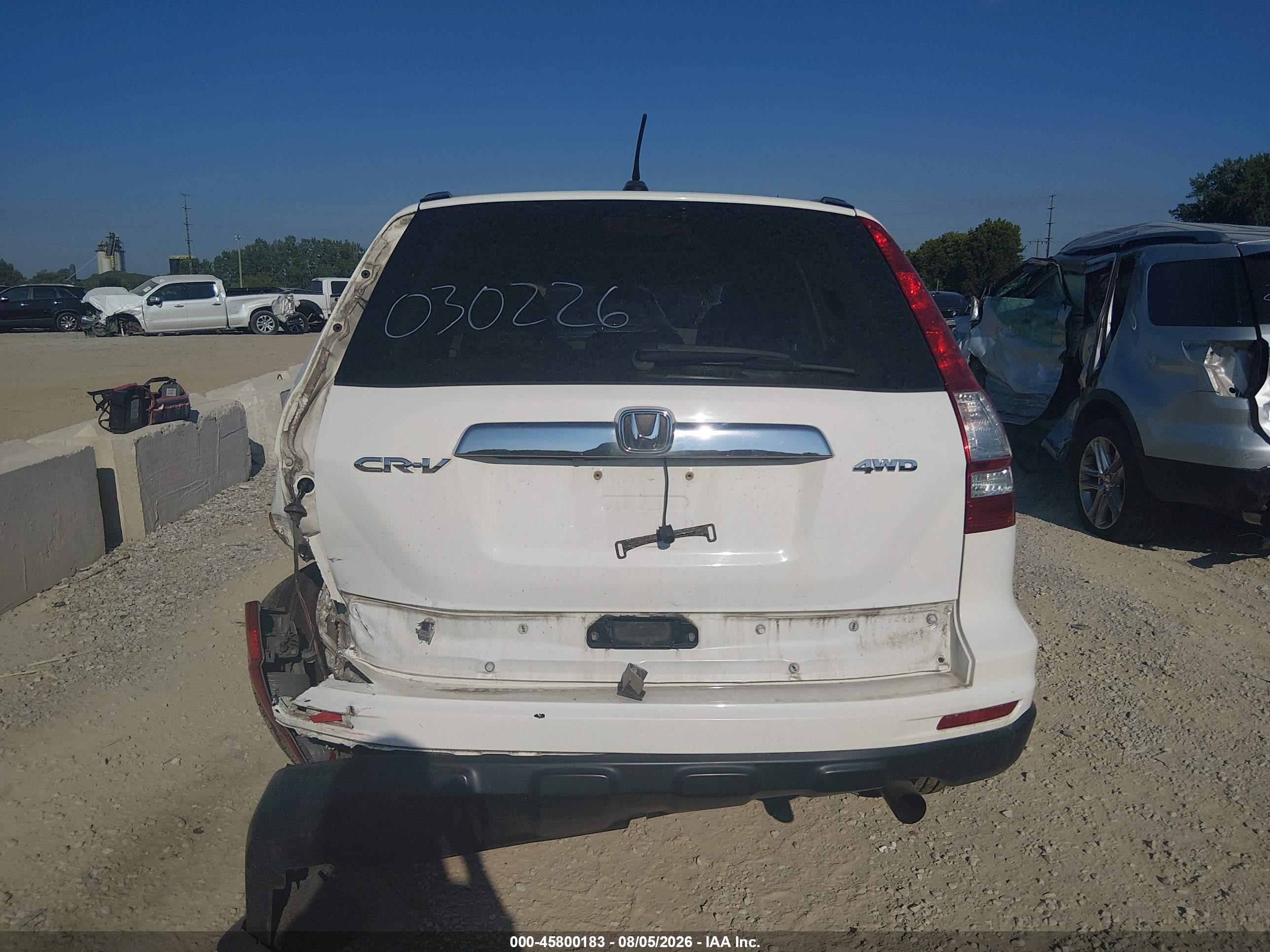 2011 Honda Cr-v Ex-l White vin: 5J6RE4H72BL030226