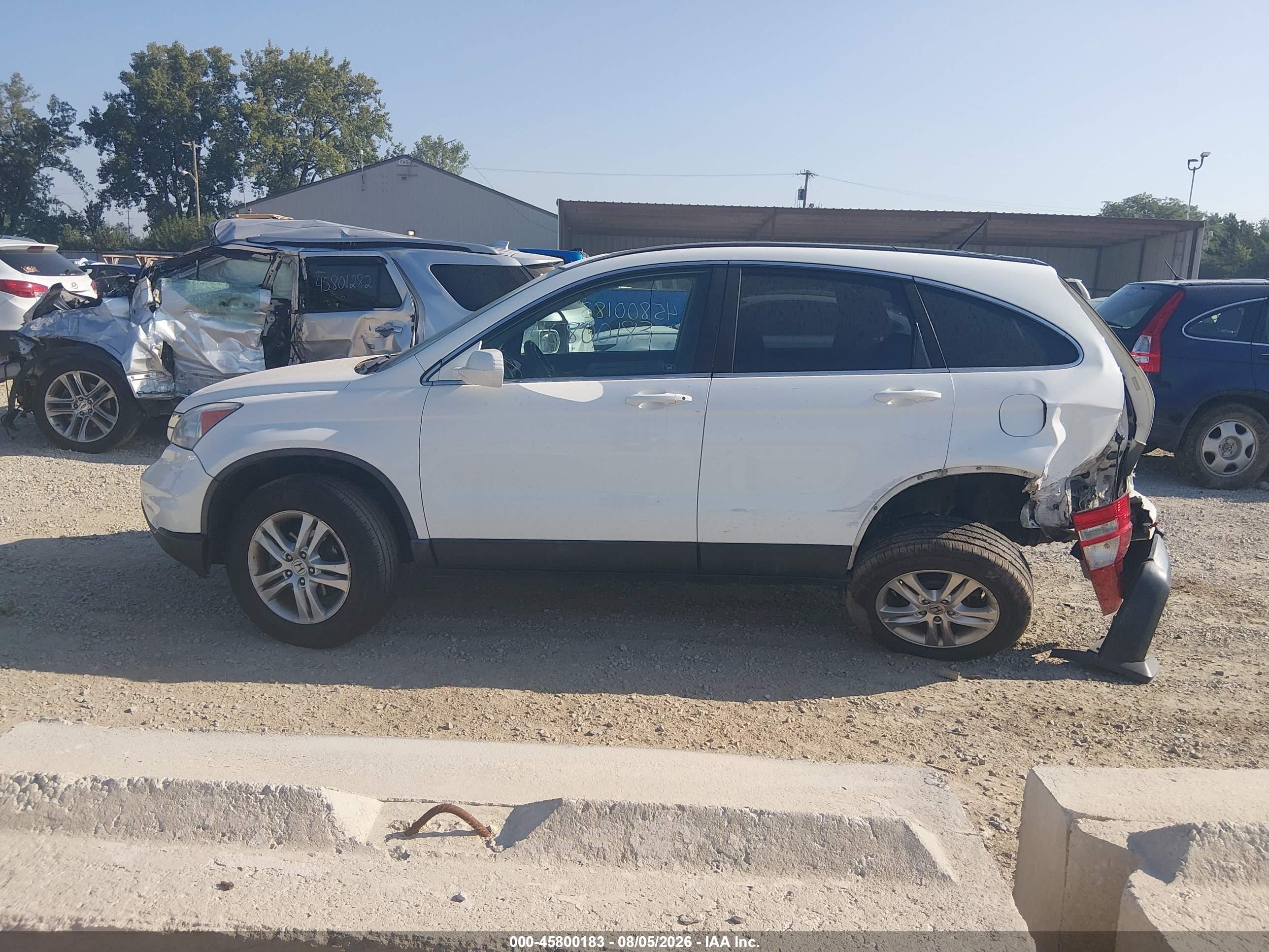 2011 Honda Cr-v Ex-l White vin: 5J6RE4H72BL030226
