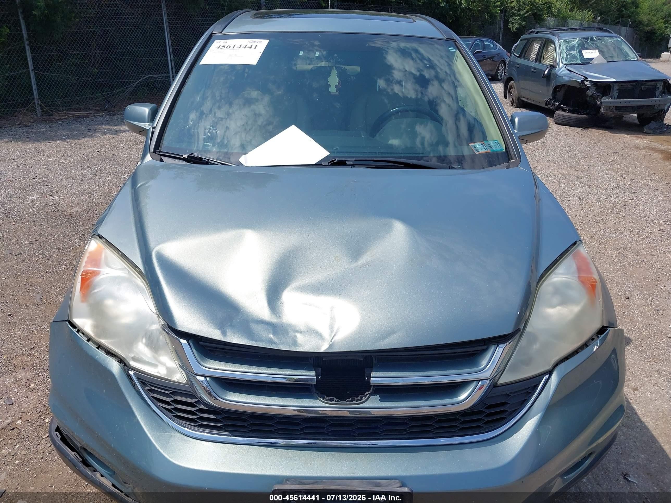 2011 Honda Cr-v Ex-l Blue vin: 5J6RE4H72BL058169