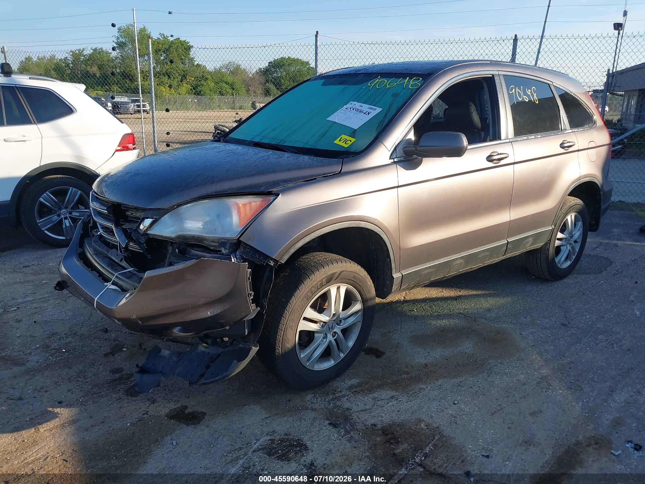 2011 Honda Cr-v Ex-l Gray vin: 5J6RE4H72BL059712