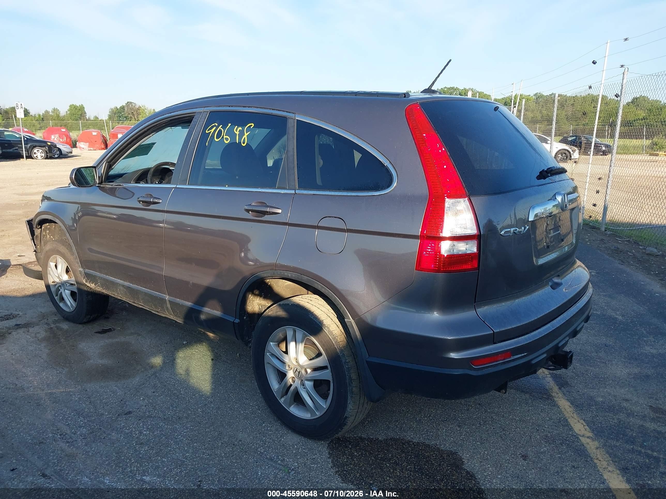 2011 Honda Cr-v Ex-l Gray vin: 5J6RE4H72BL059712