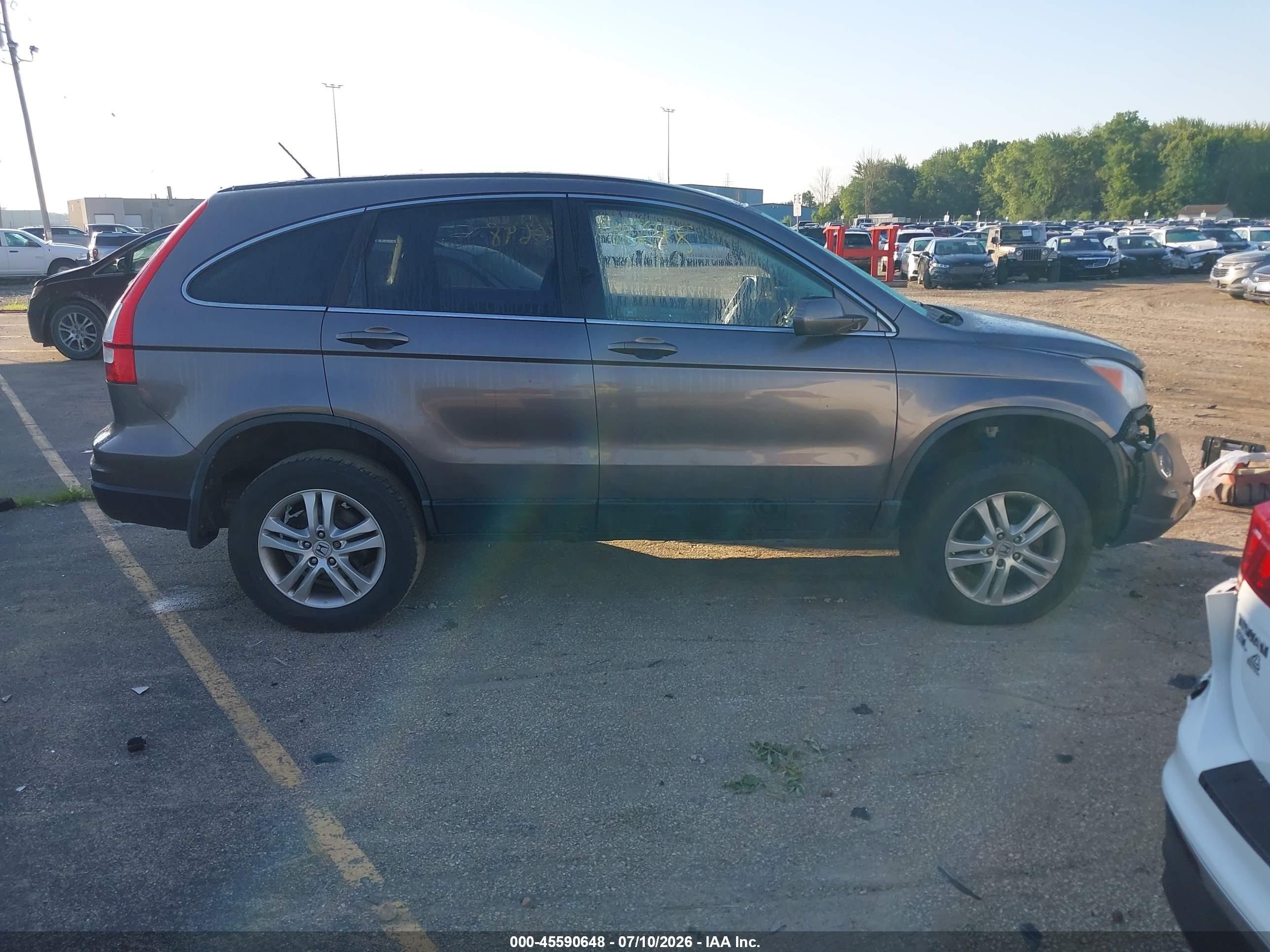 2011 Honda Cr-v Ex-l Gray vin: 5J6RE4H72BL059712