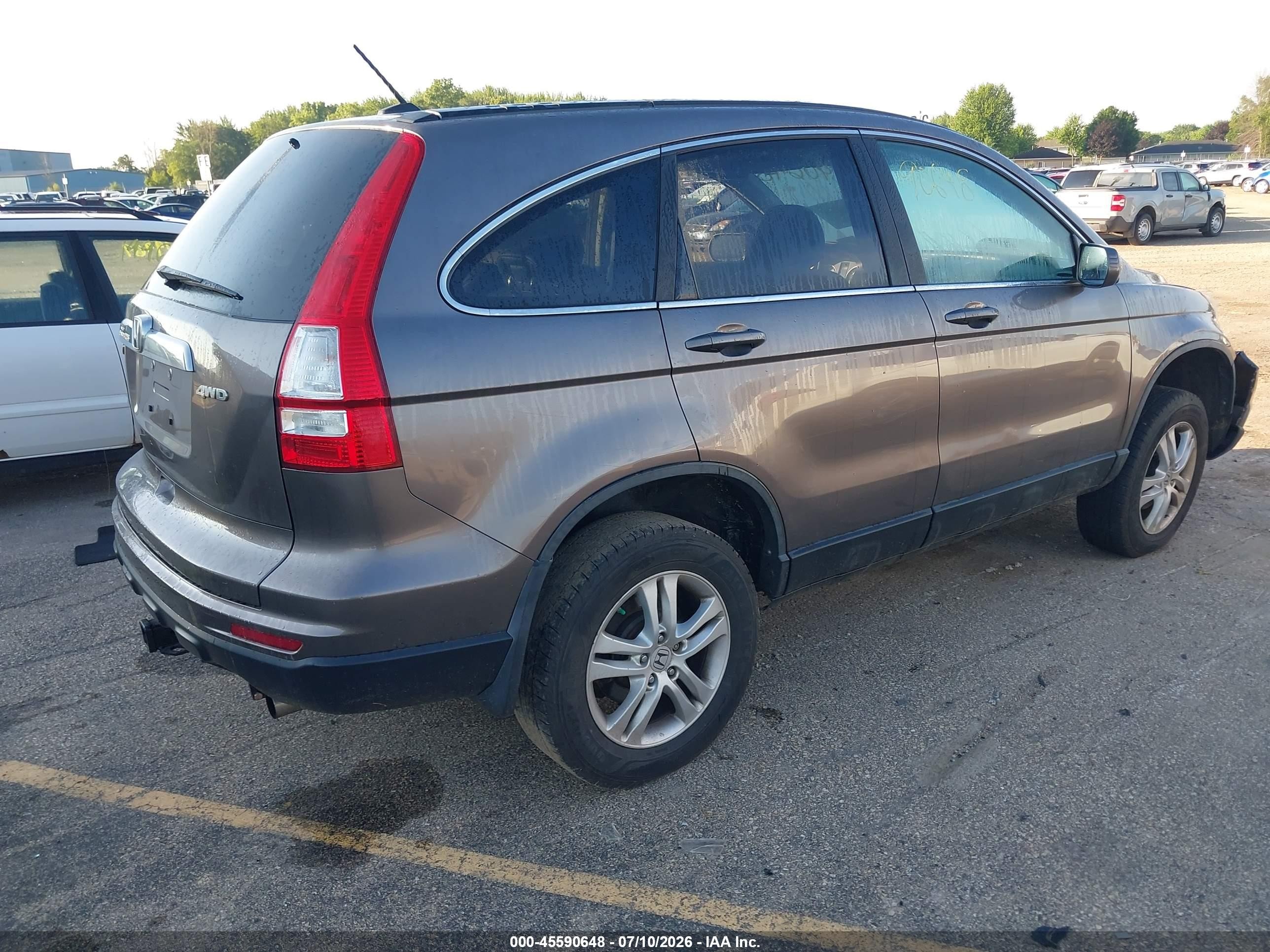 2011 Honda Cr-v Ex-l Gray vin: 5J6RE4H72BL059712