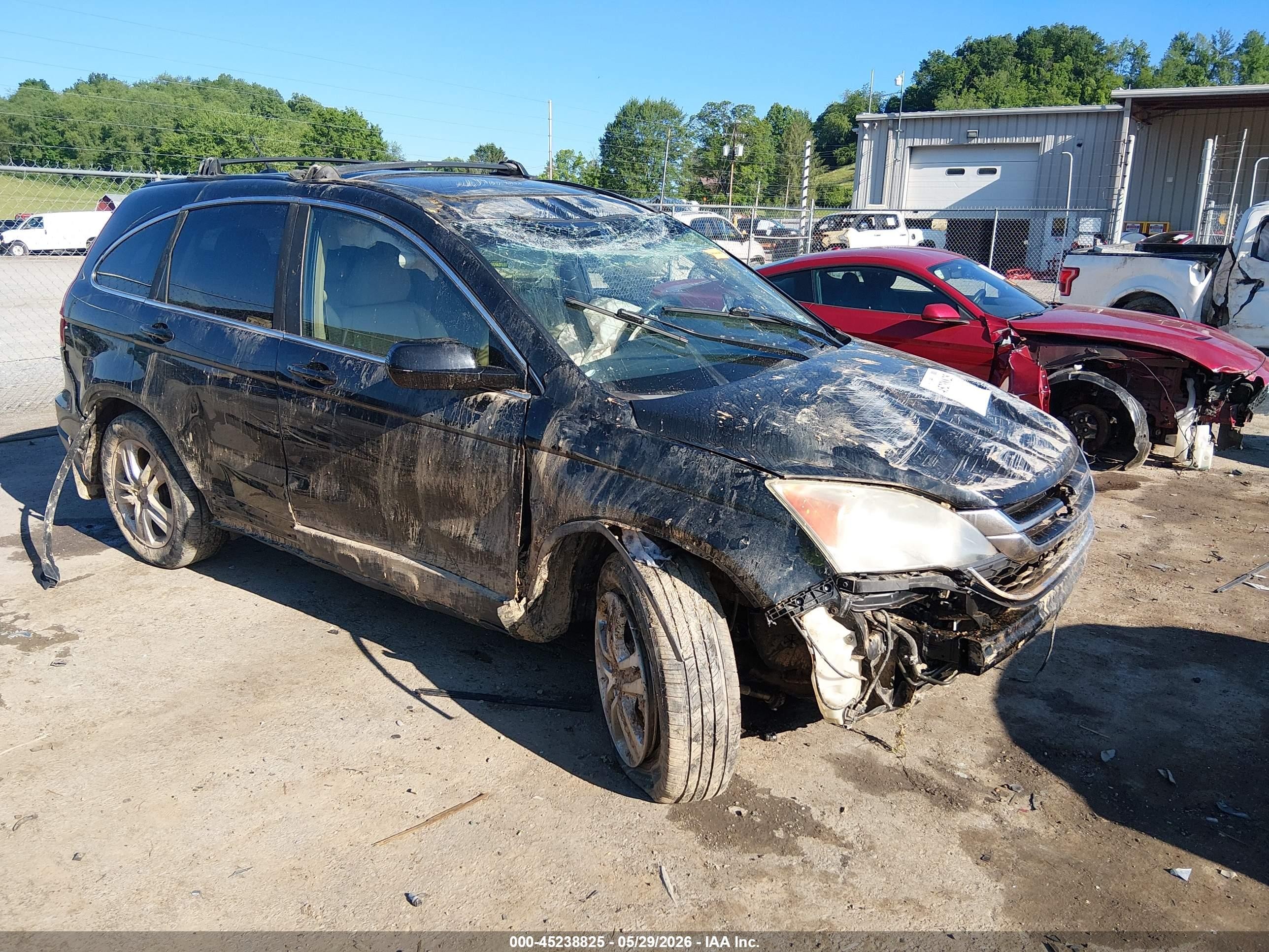 2011 Honda Cr-v Ex-l Black vin: 5J6RE4H72BL080110