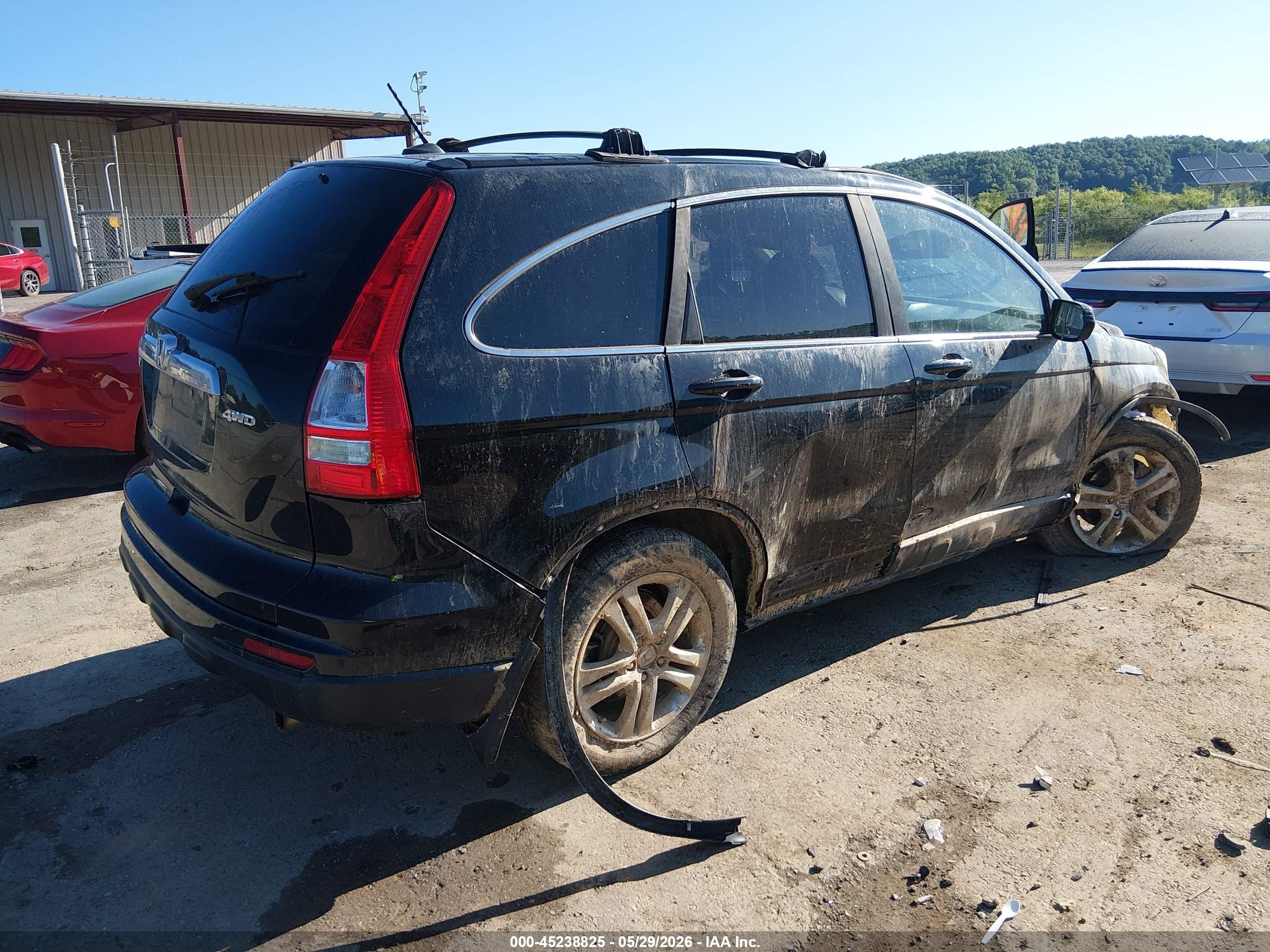 2011 Honda Cr-v Ex-l Черный vin: 5J6RE4H72BL080110
