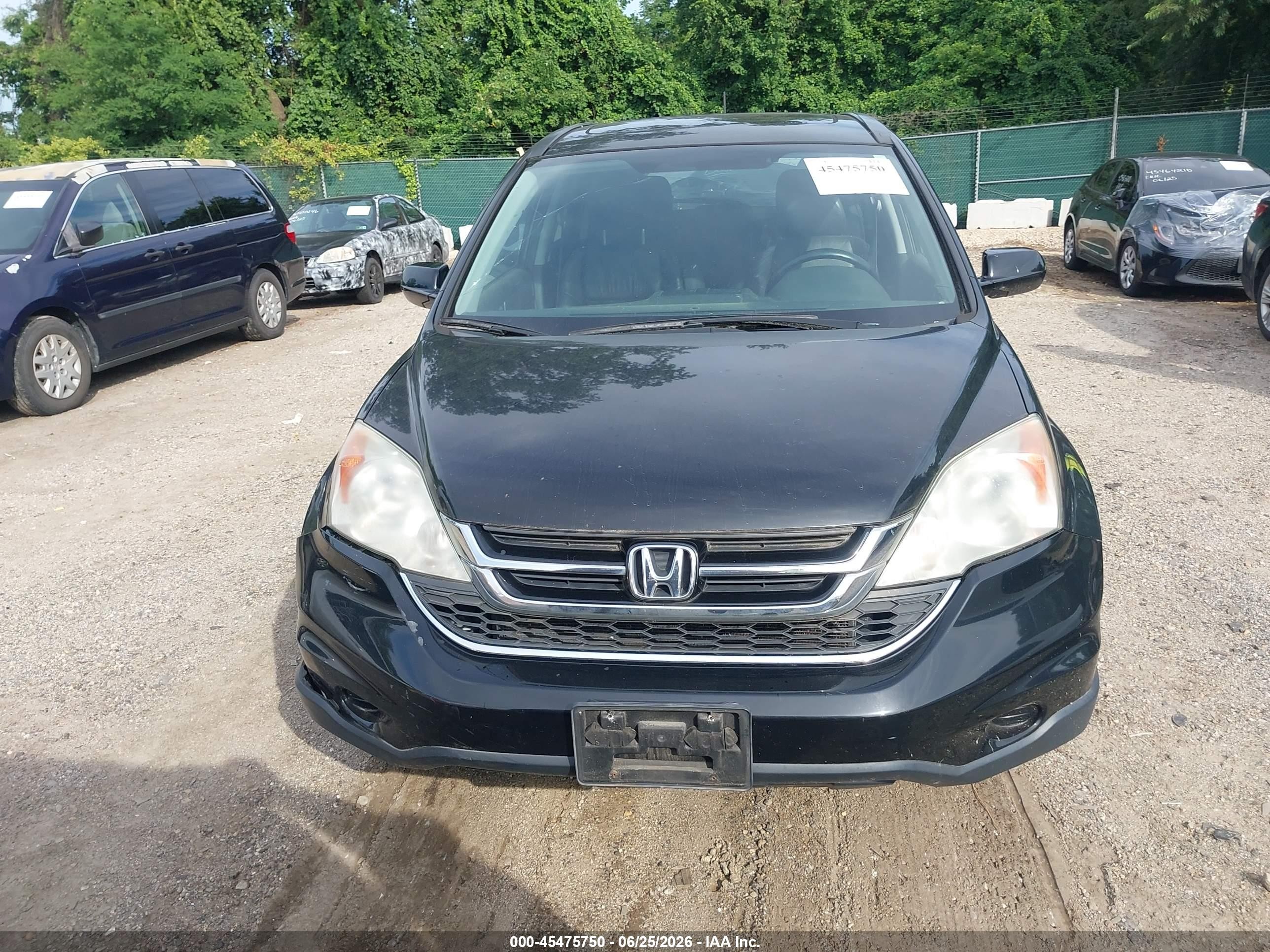2011 Honda Cr-v Ex-l Черный vin: 5J6RE4H72BL089986