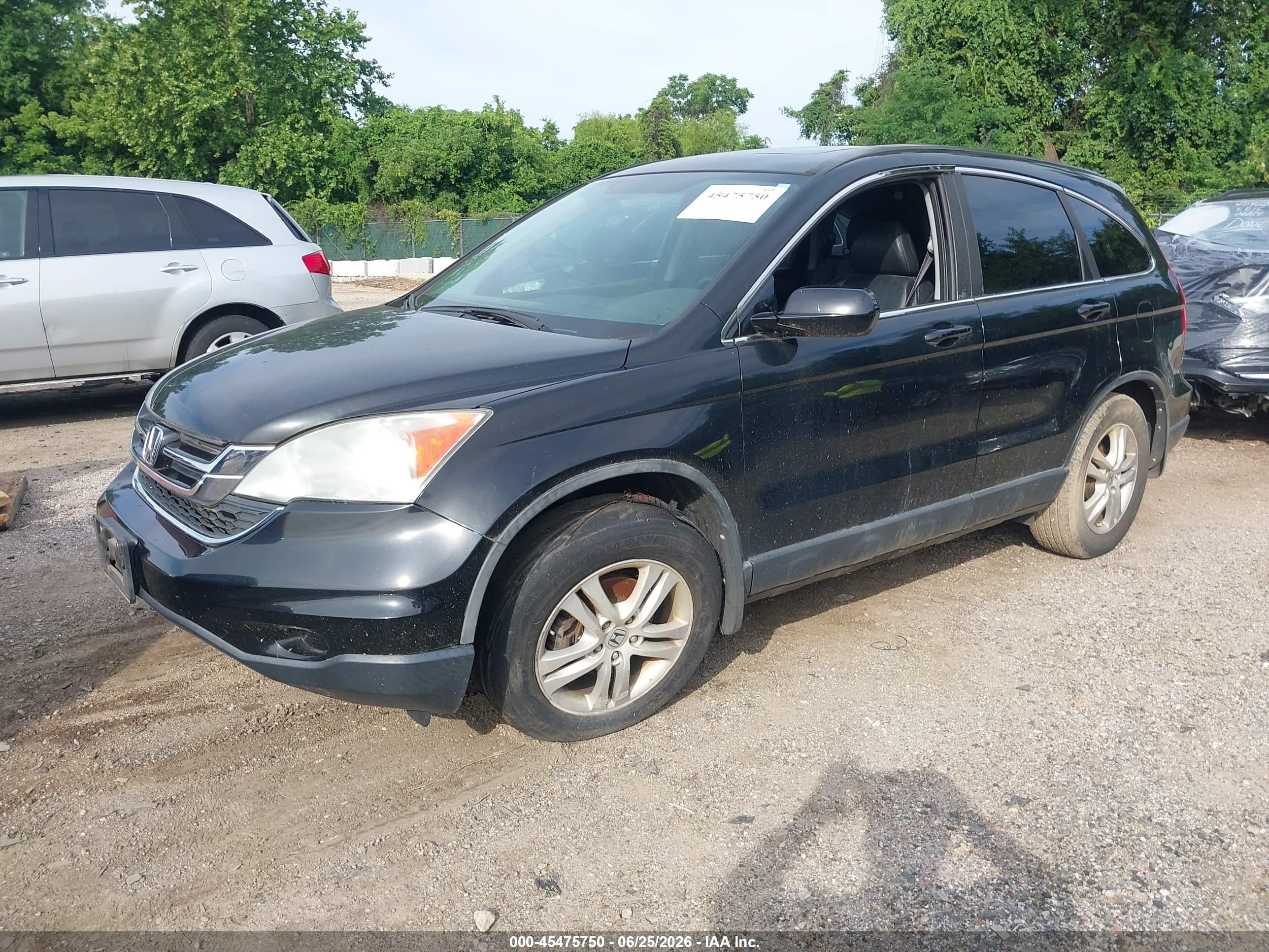 2011 Honda Cr-v Ex-l Черный vin: 5J6RE4H72BL089986