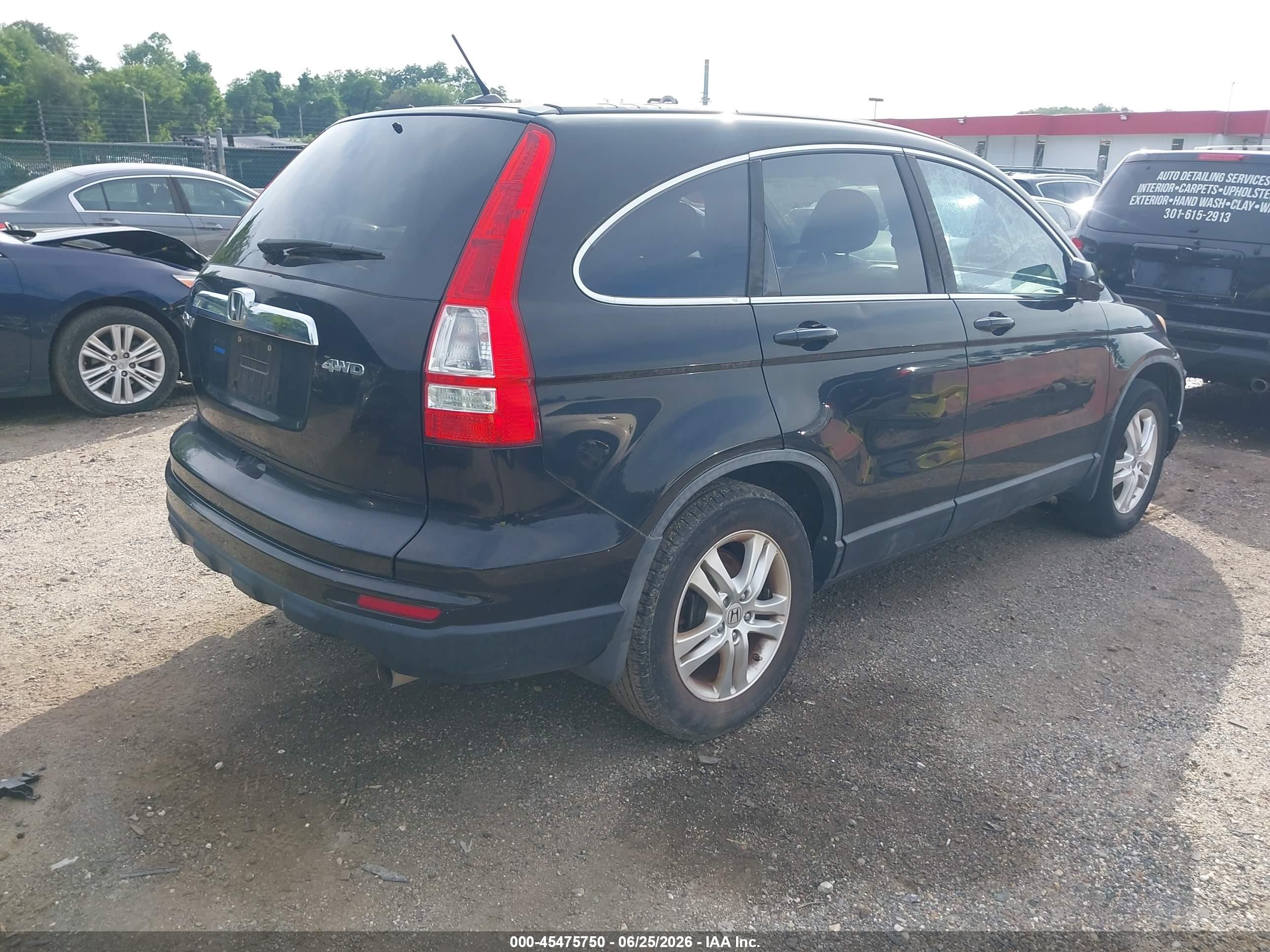 2011 Honda Cr-v Ex-l Черный vin: 5J6RE4H72BL089986