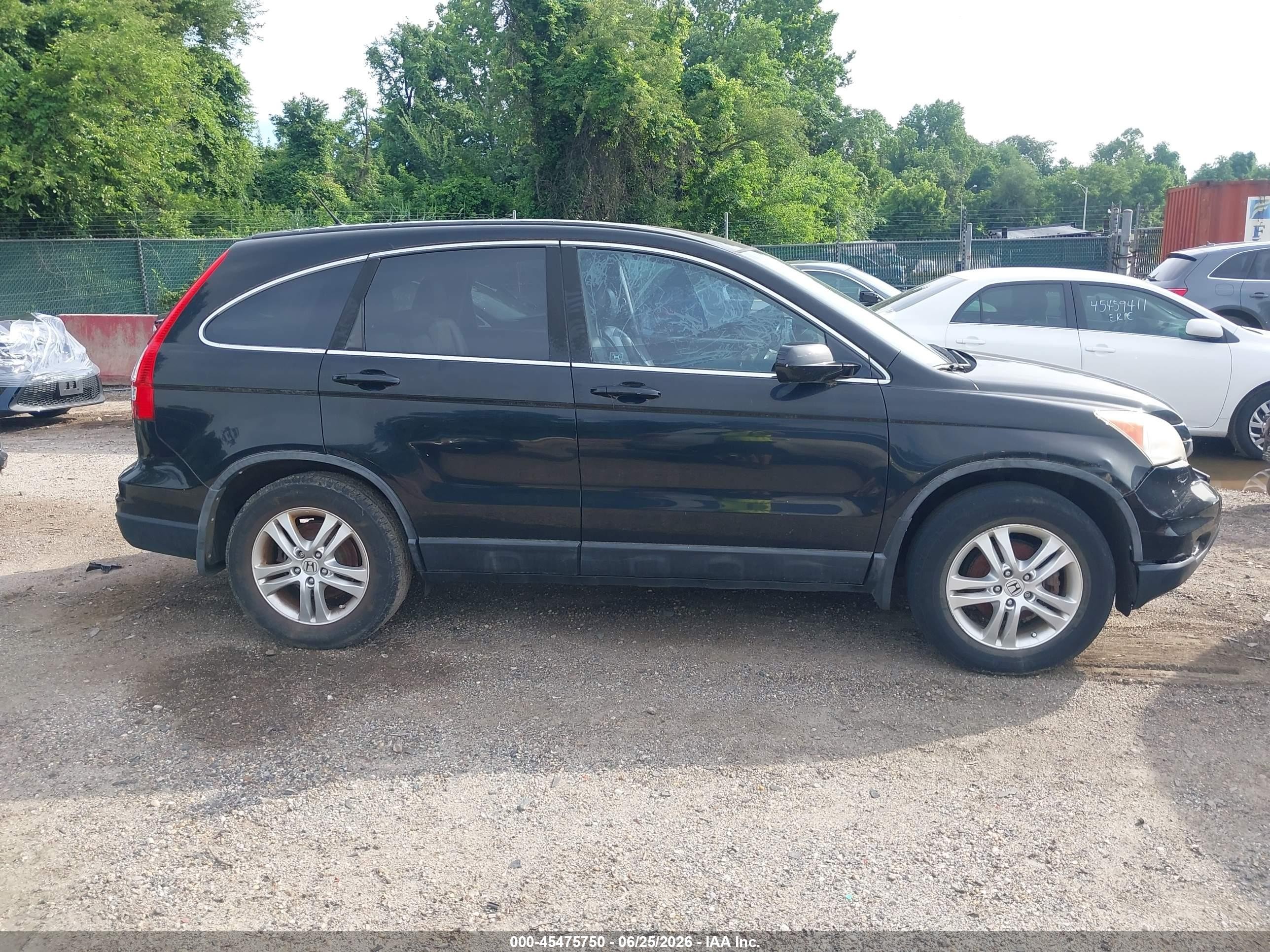 2011 Honda Cr-v Ex-l Черный vin: 5J6RE4H72BL089986