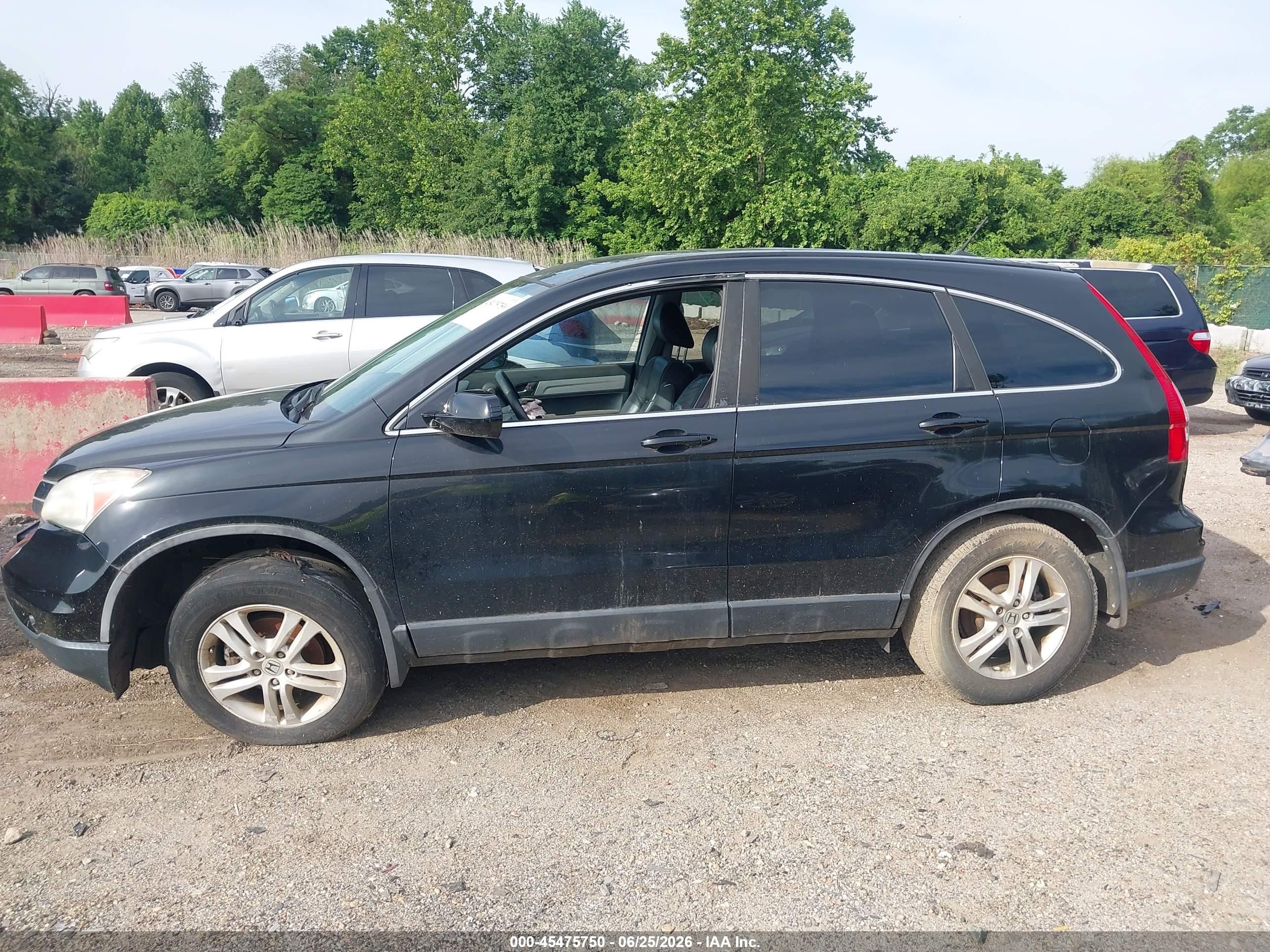 2011 Honda Cr-v Ex-l Черный vin: 5J6RE4H72BL089986