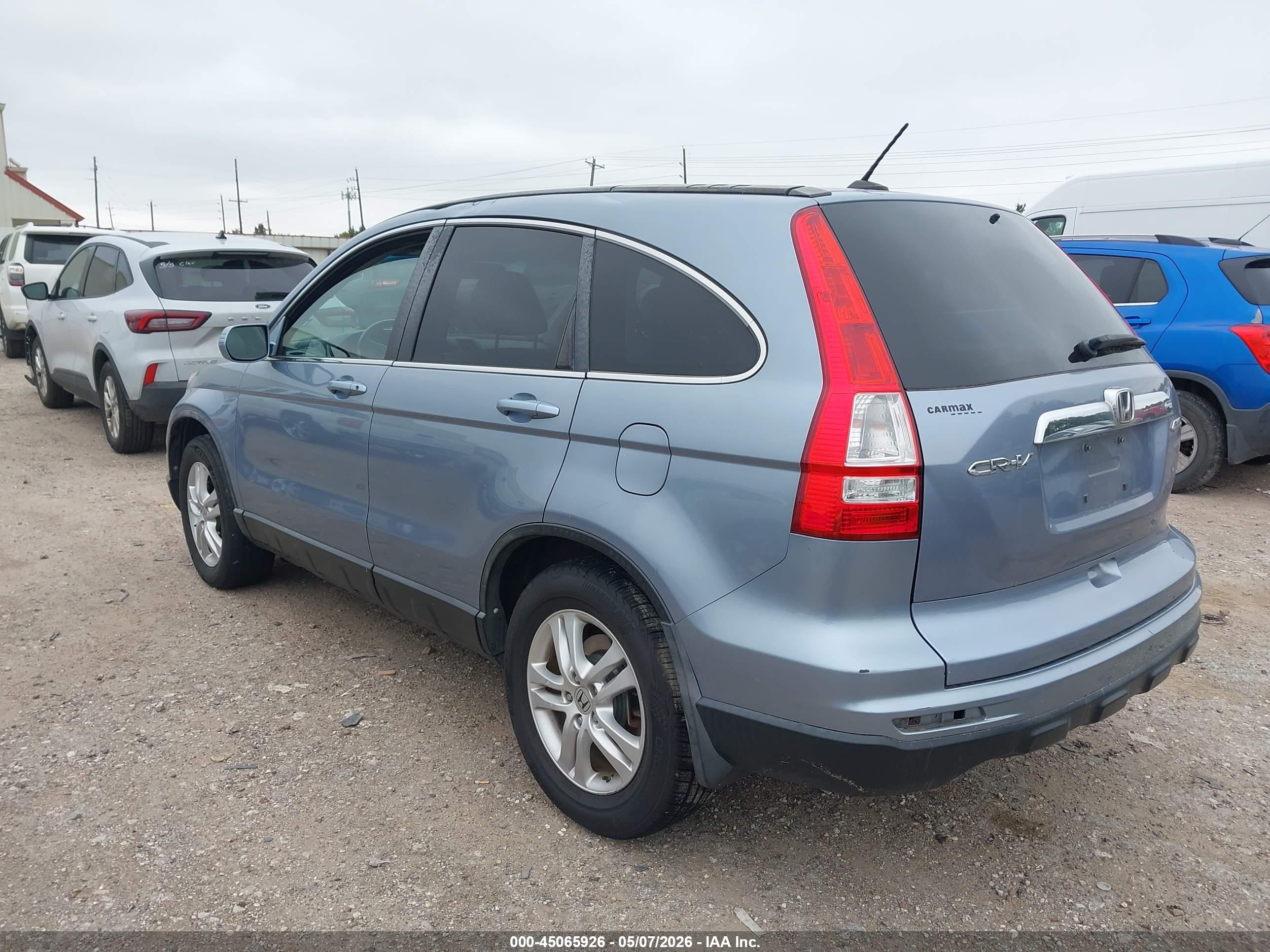 2011 Honda Cr-v Ex-l Blue vin: 5J6RE4H72BL106320