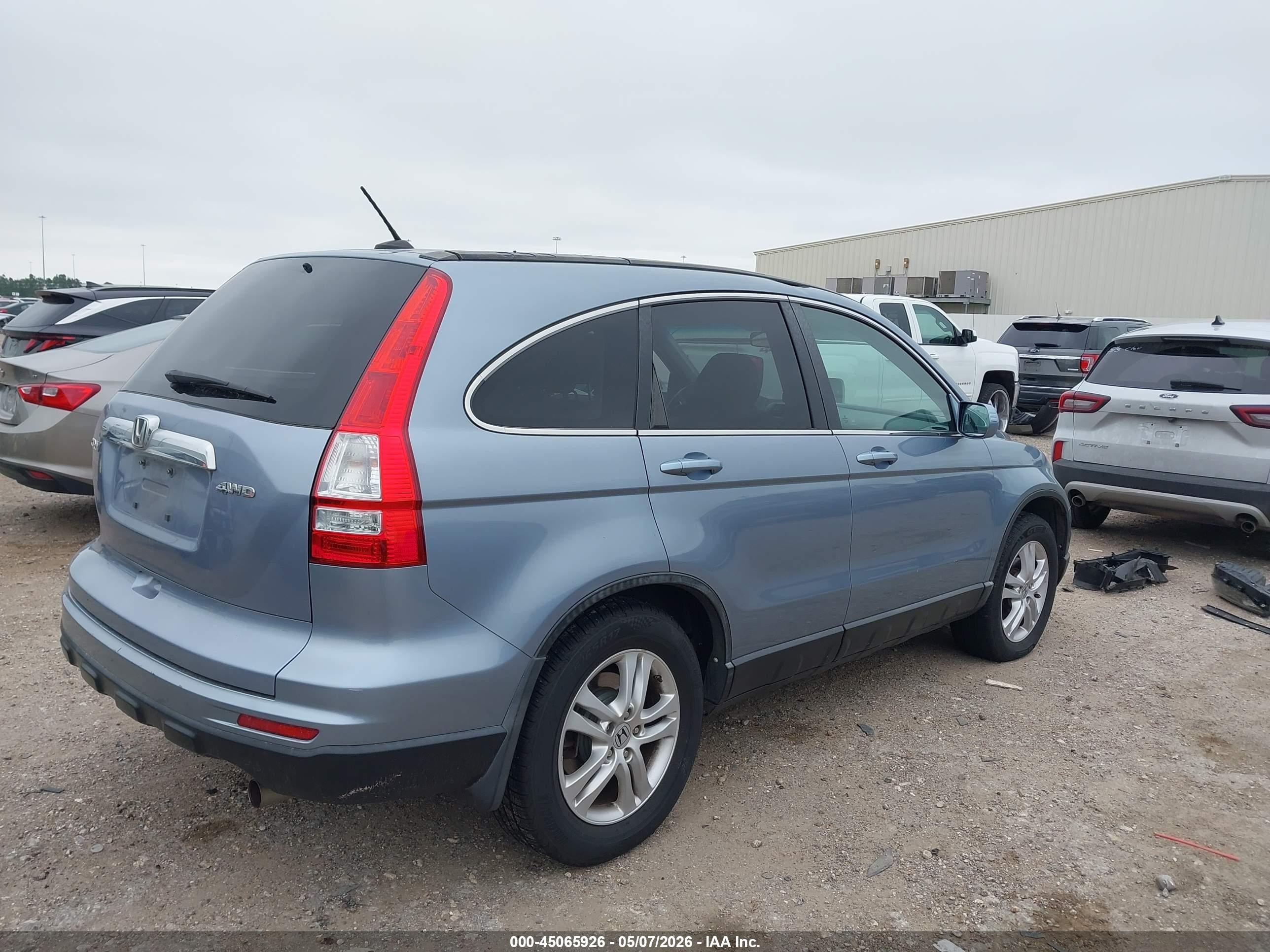 2011 Honda Cr-v Ex-l Blue vin: 5J6RE4H72BL106320