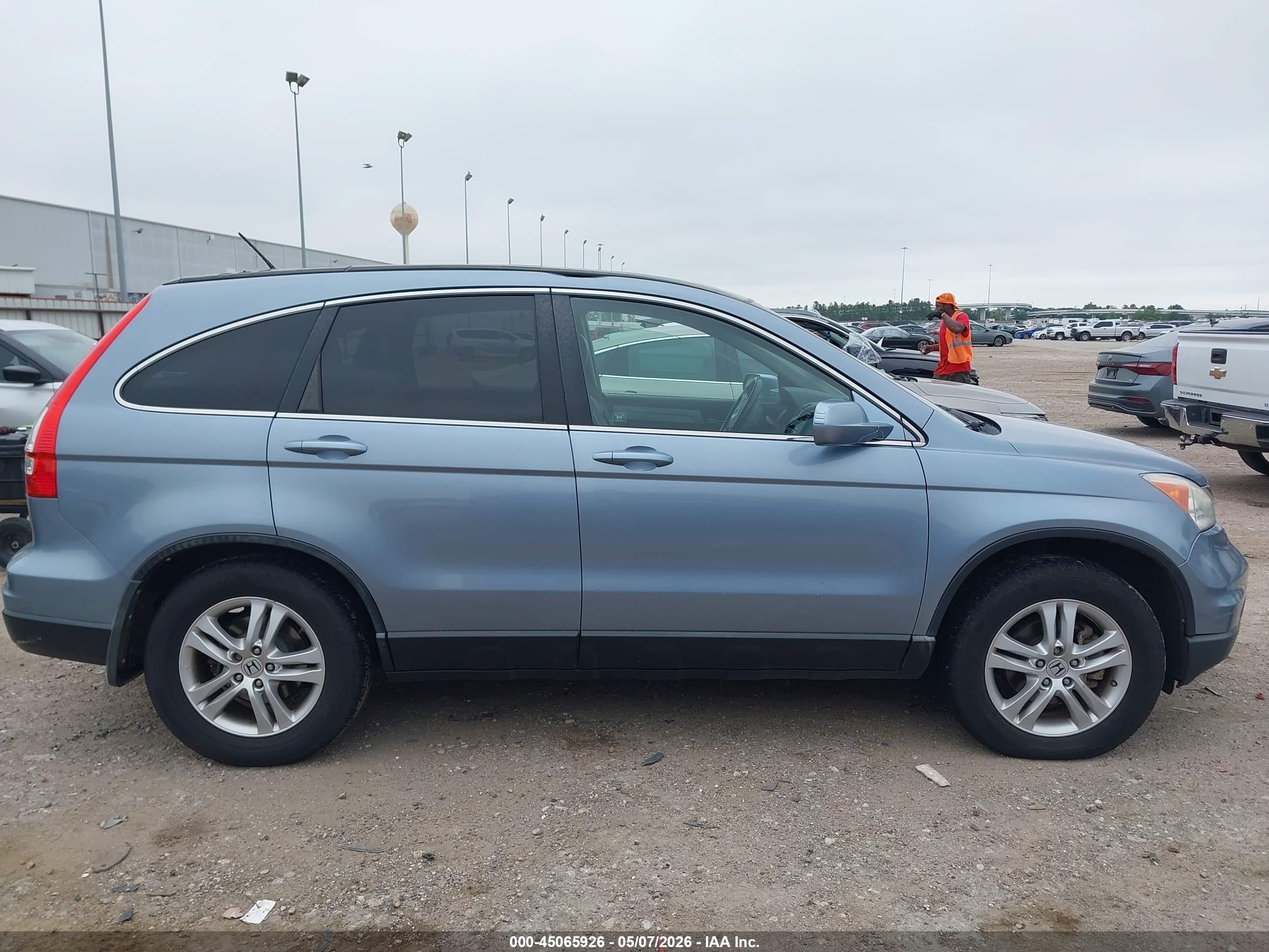 2011 Honda Cr-v Ex-l Blue vin: 5J6RE4H72BL106320