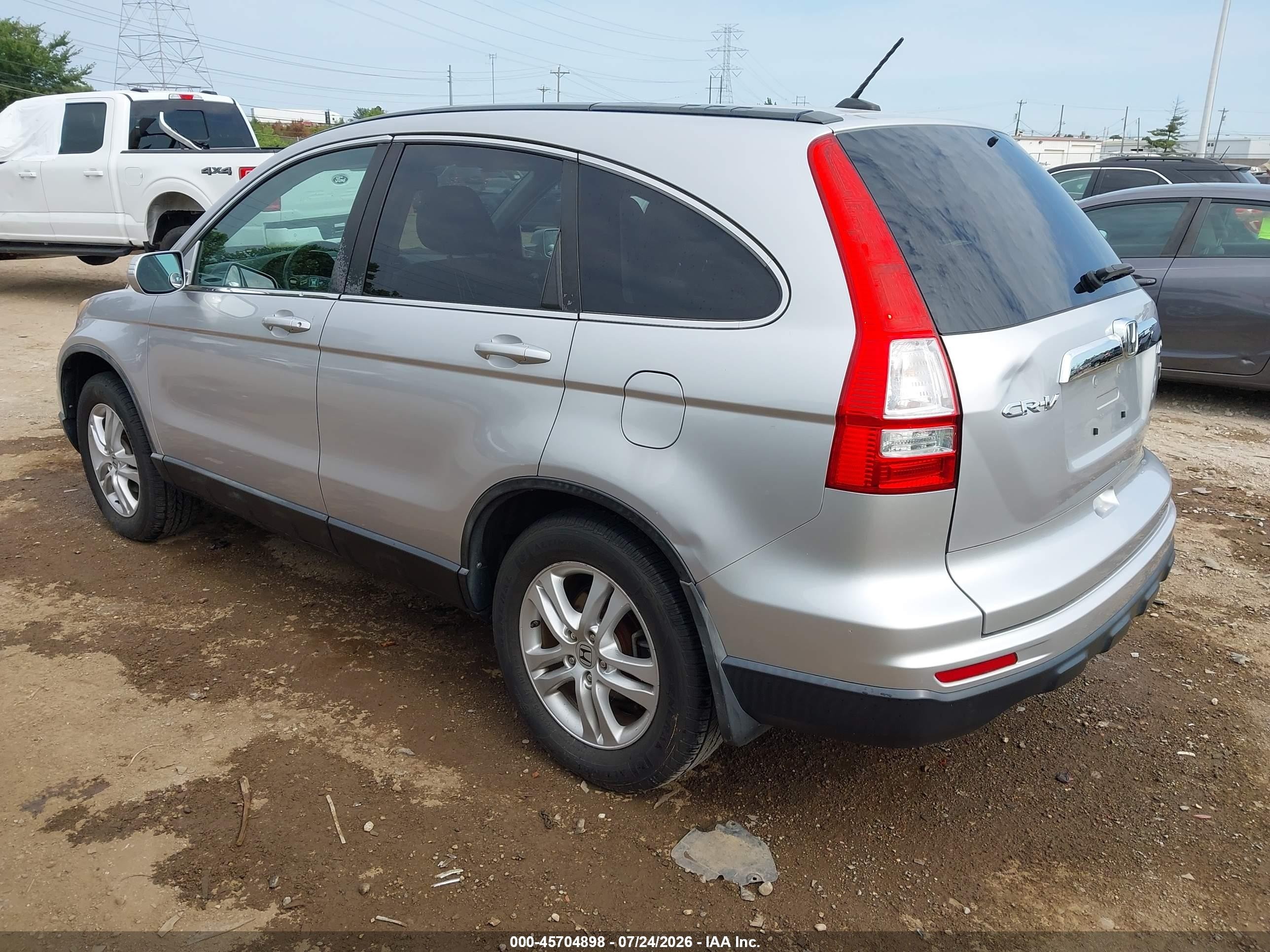 2011 Honda Cr-v Ex-l Silver vin: 5J6RE4H72BL108522
