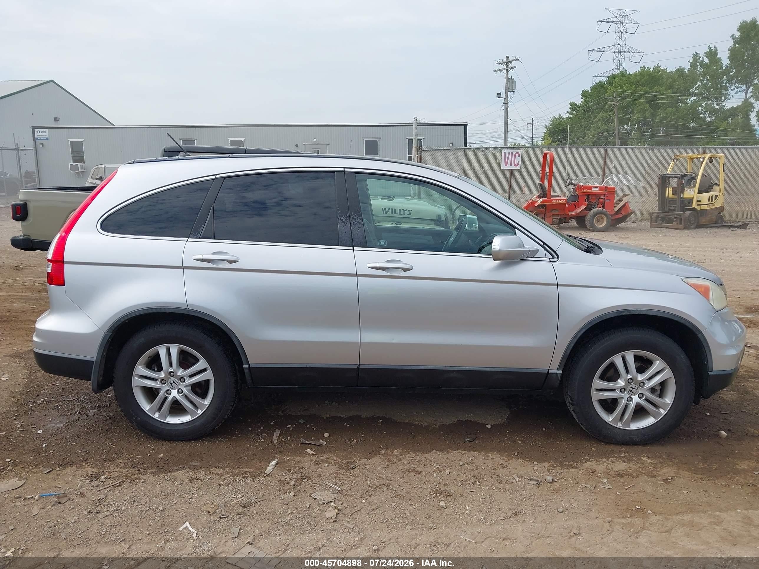 2011 Honda Cr-v Ex-l Silver vin: 5J6RE4H72BL108522
