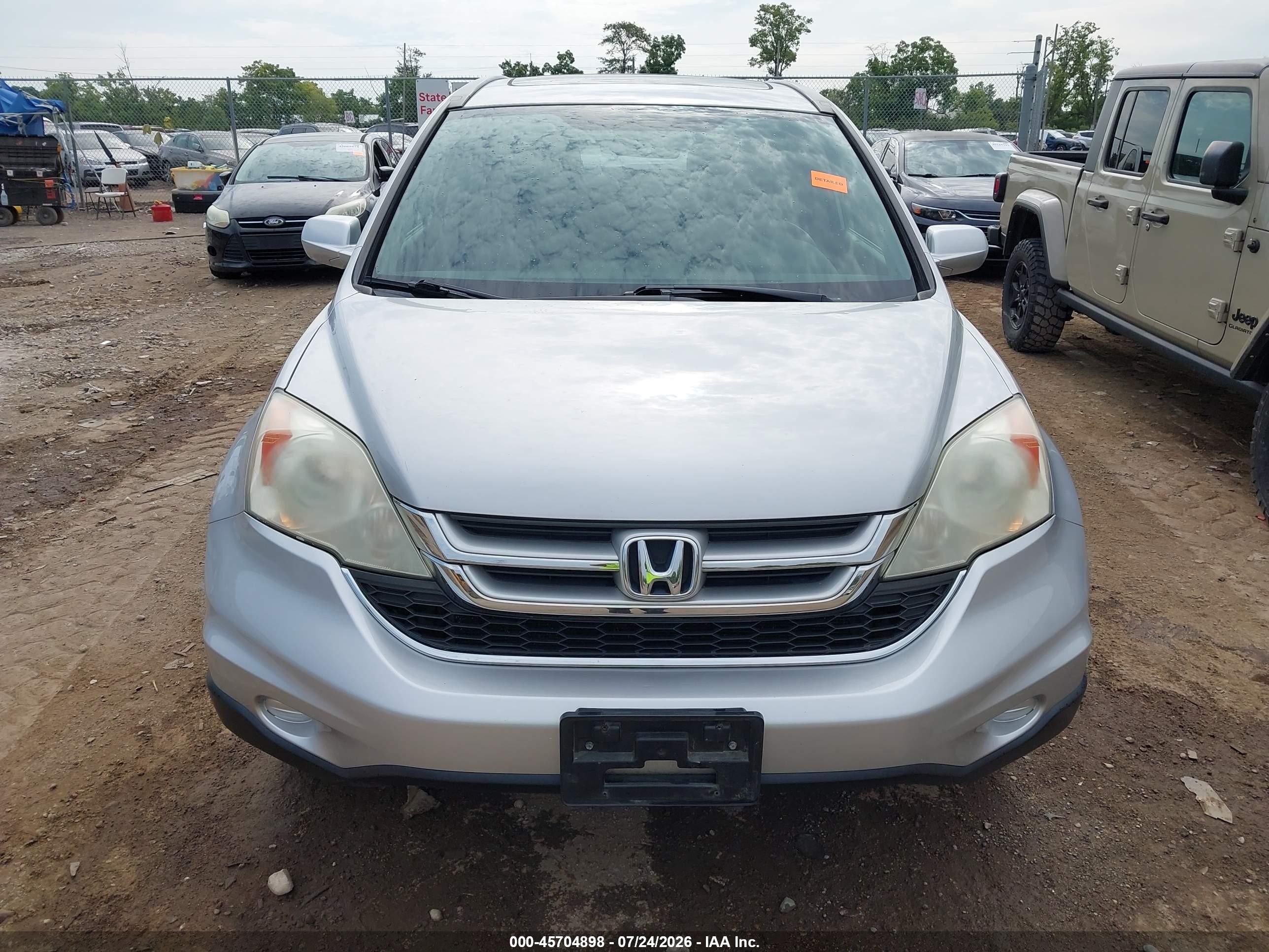 2011 Honda Cr-v Ex-l Silver vin: 5J6RE4H72BL108522