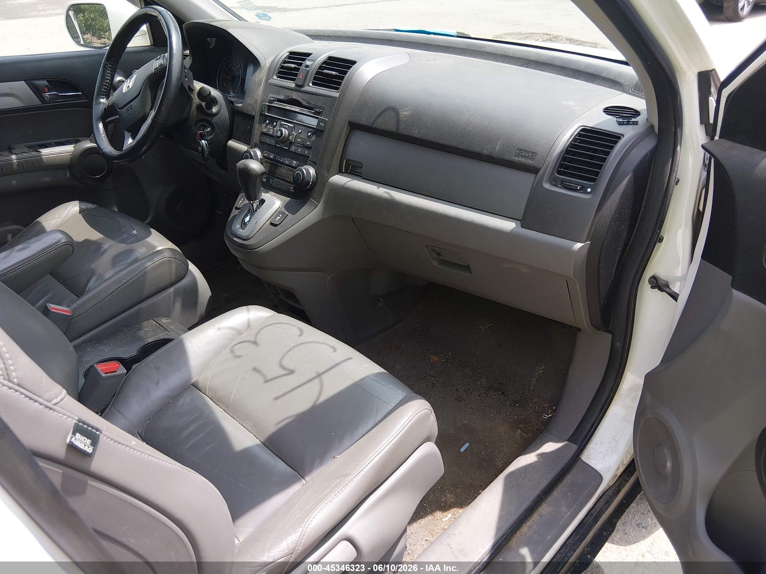 2010 Honda Cr-v Ex-l White vin: 5J6RE4H73AL011165