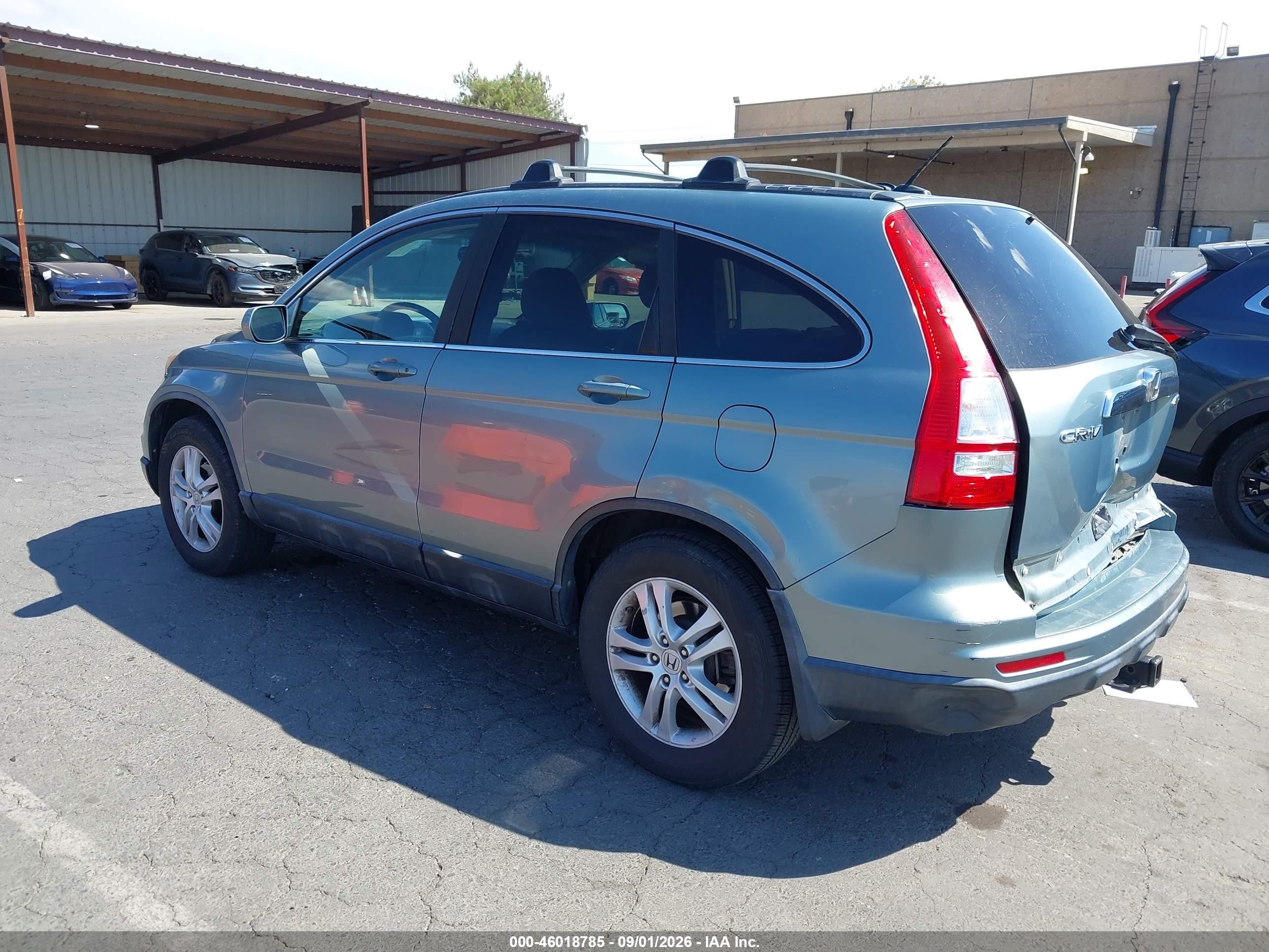 2010 Honda Cr-v Ex-l Blue vin: 5J6RE4H73AL034347