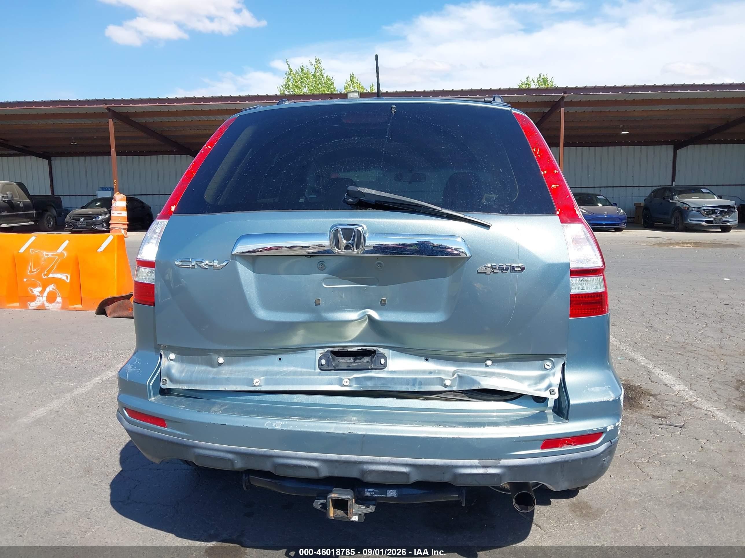 2010 Honda Cr-v Ex-l Blue vin: 5J6RE4H73AL034347