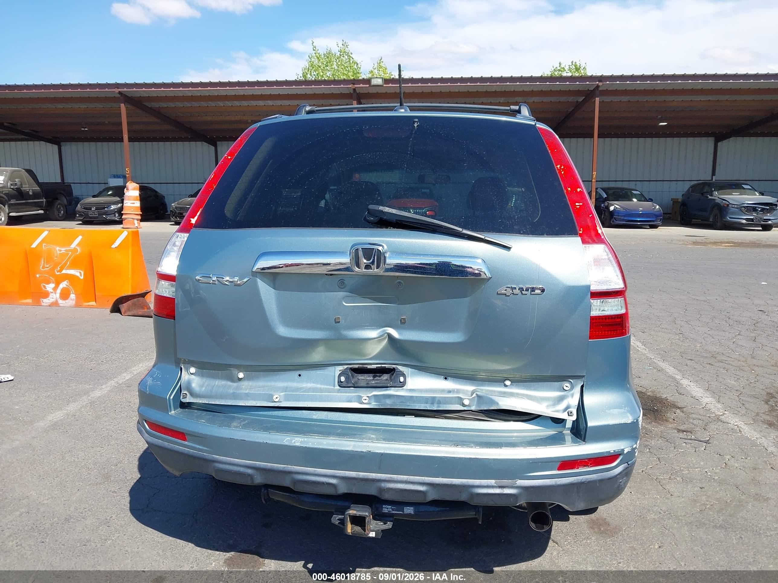 2010 Honda Cr-v Ex-l Blue vin: 5J6RE4H73AL034347