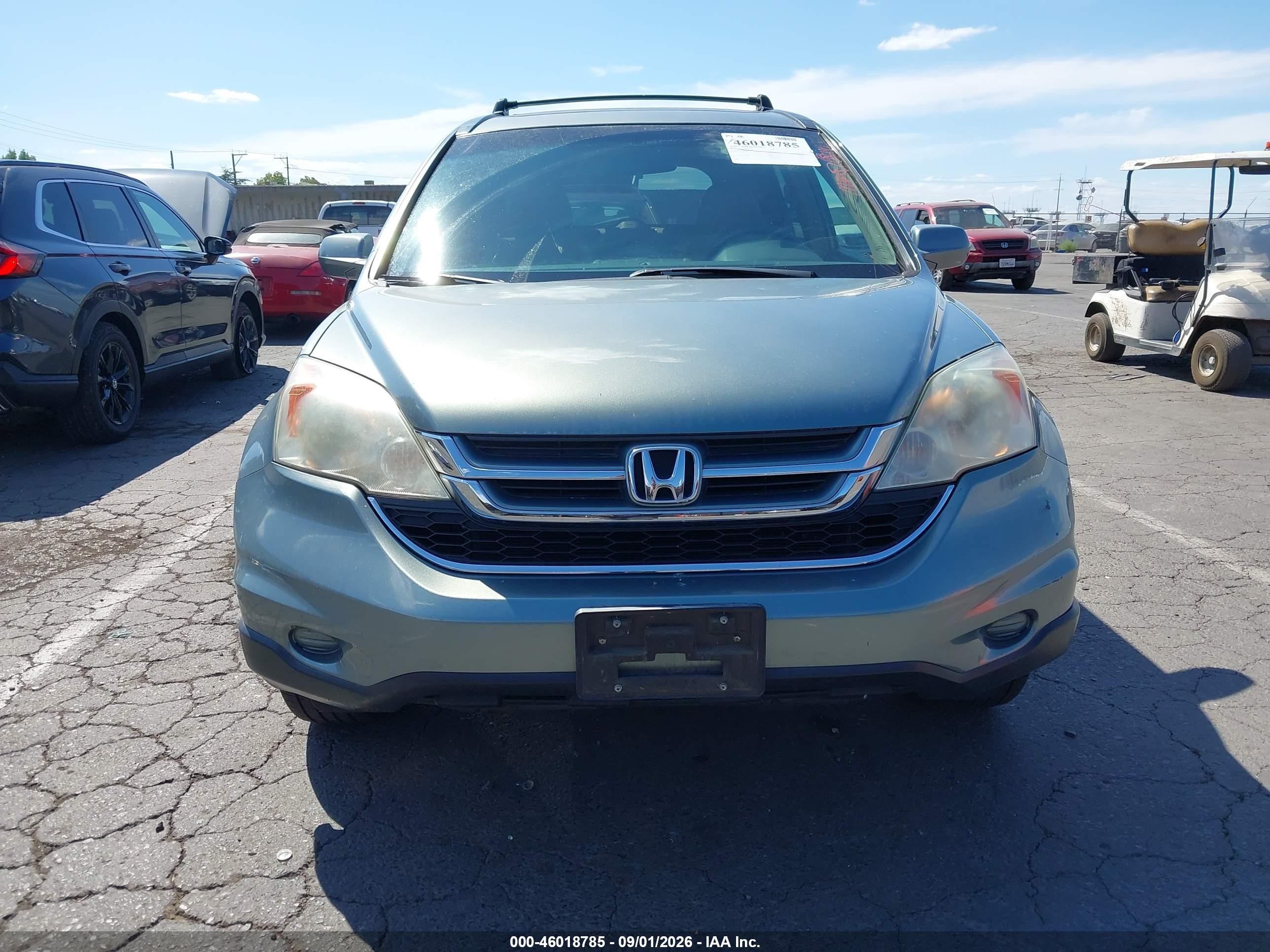 2010 Honda Cr-v Ex-l Blue vin: 5J6RE4H73AL034347