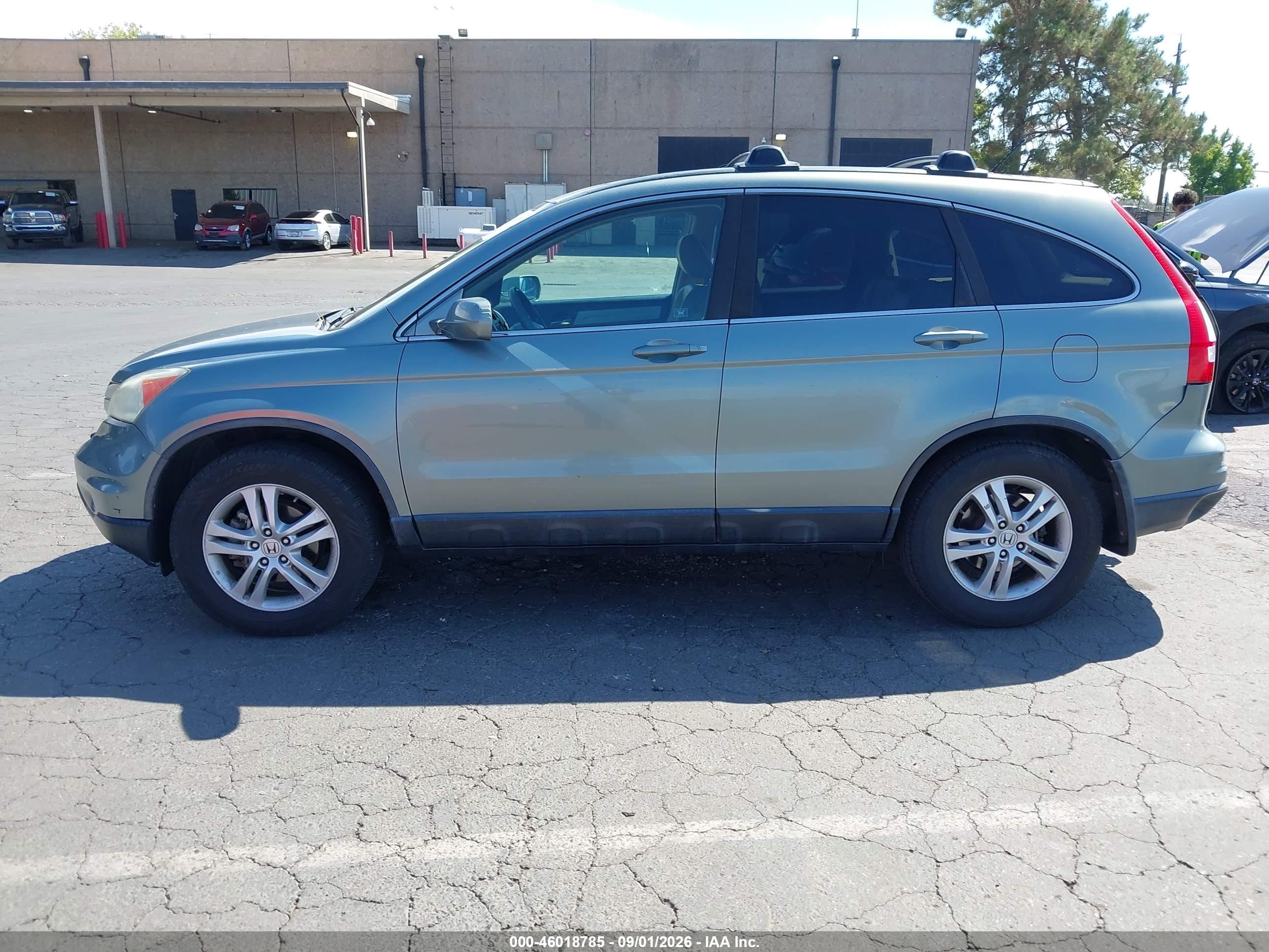 2010 Honda Cr-v Ex-l Blue vin: 5J6RE4H73AL034347