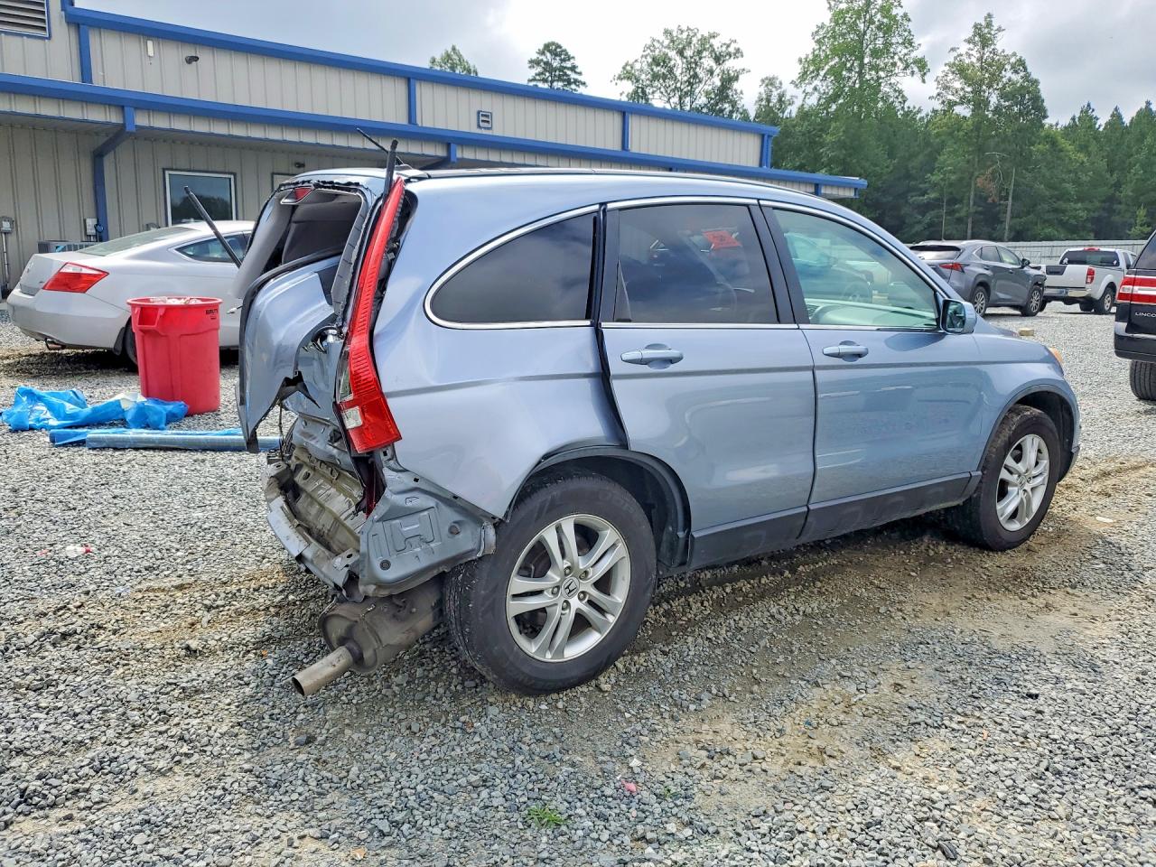 2010 Honda Cr-v Exl Blue vin: 5J6RE4H73AL055408