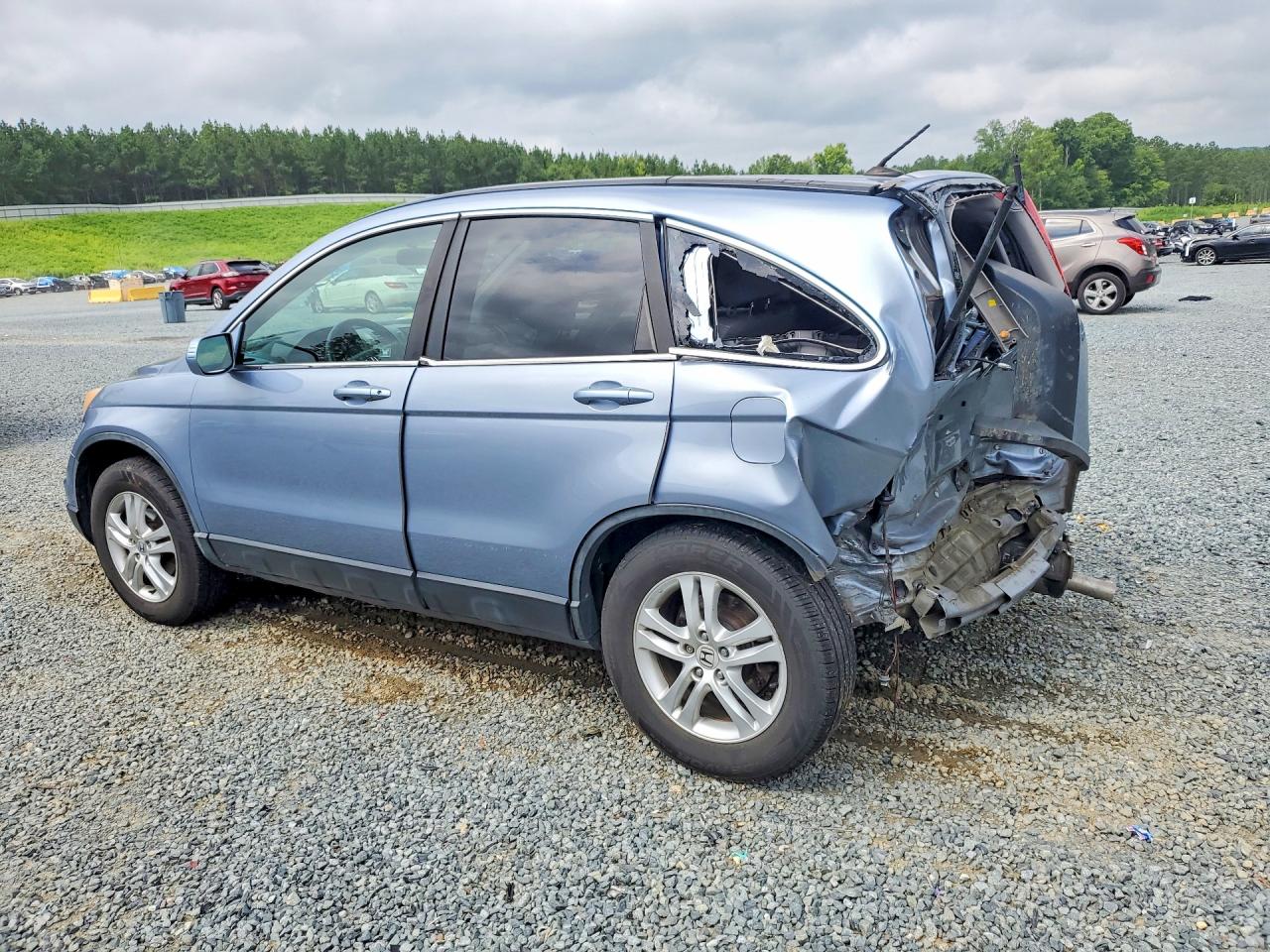 2010 Honda Cr-v Exl Blue vin: 5J6RE4H73AL055408