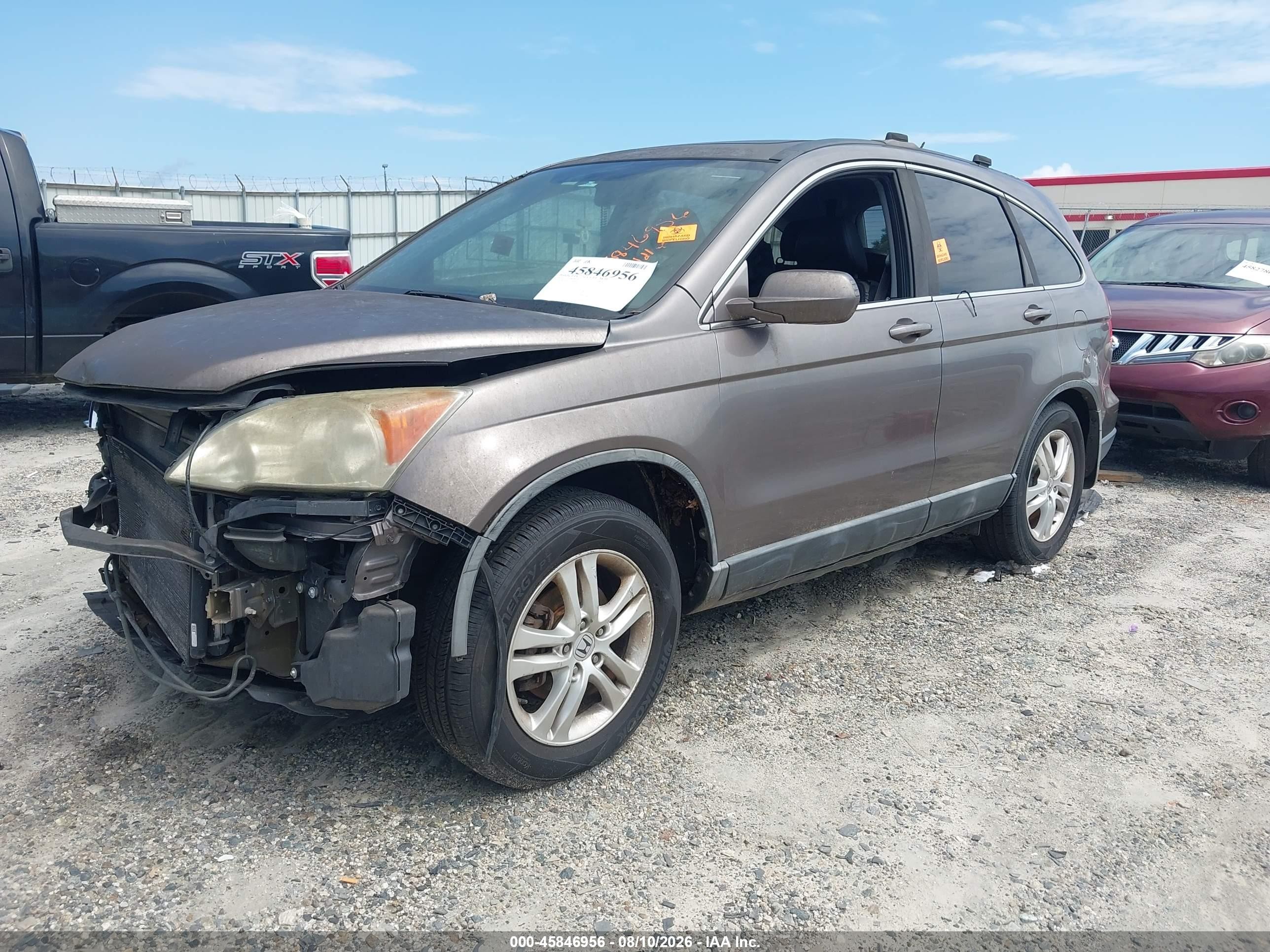 2010 Honda Cr-v Ex-l Gray vin: 5J6RE4H73AL060009