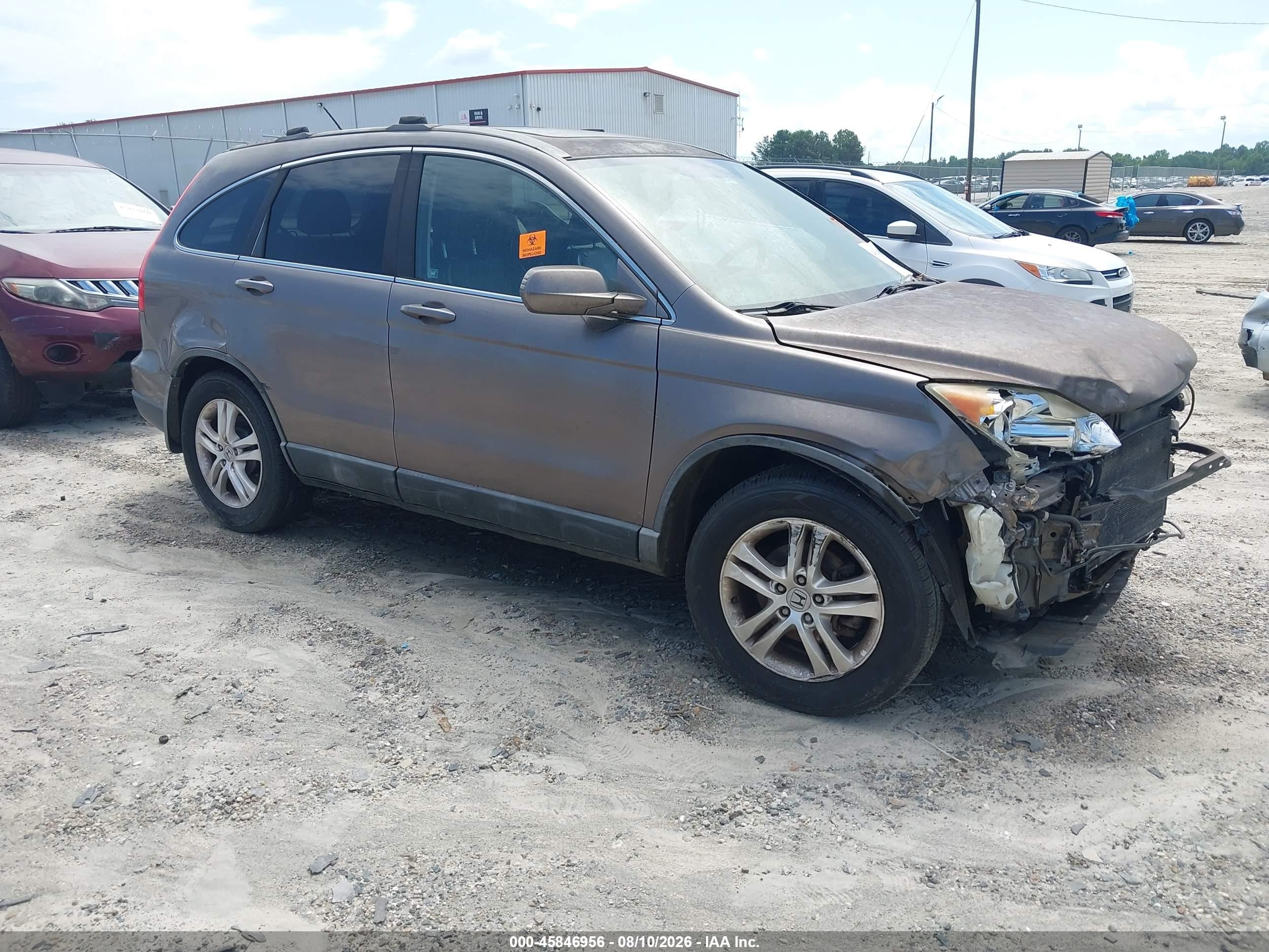 2010 Honda Cr-v Ex-l Gray vin: 5J6RE4H73AL060009