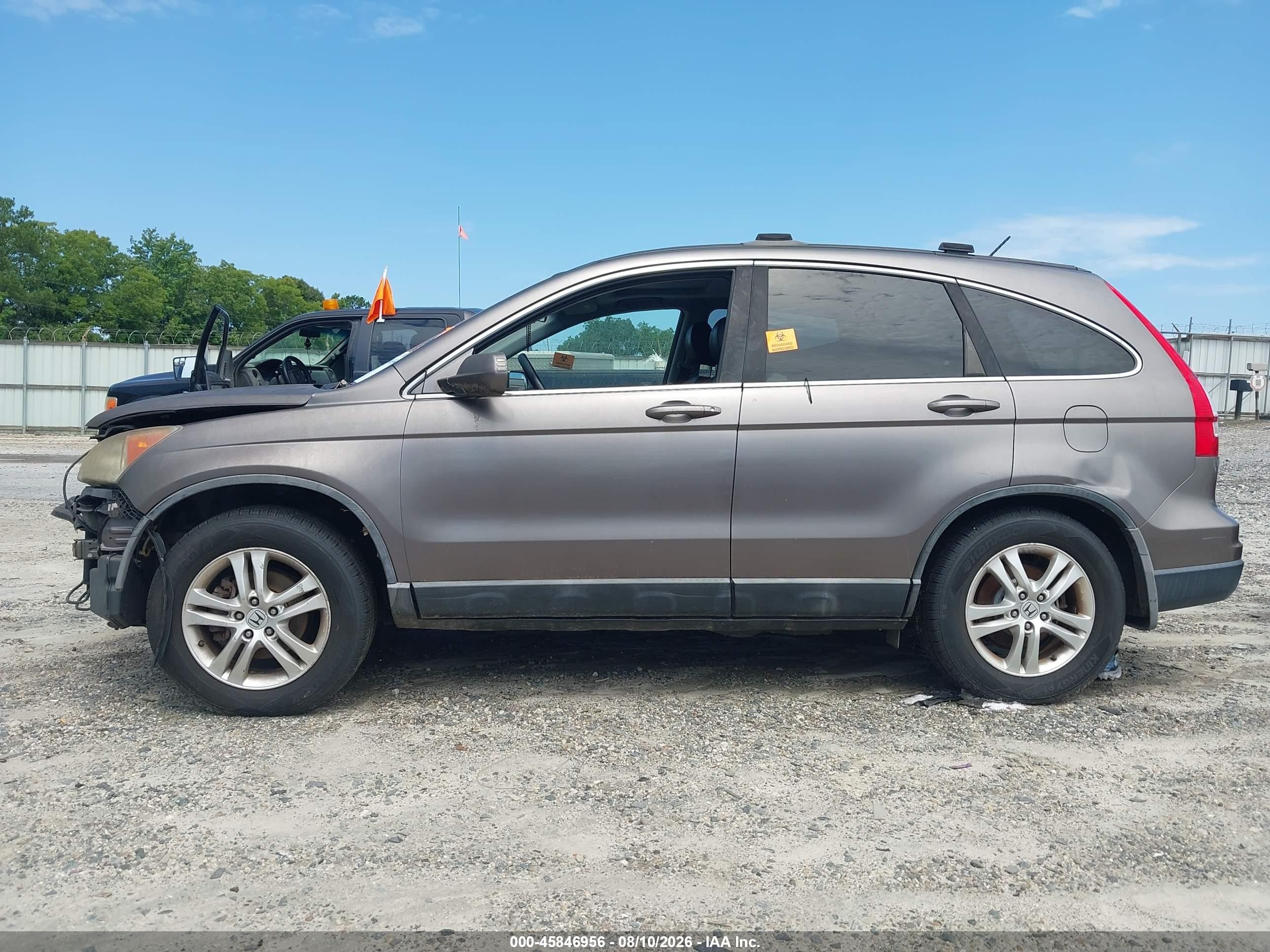 2010 Honda Cr-v Ex-l Gray vin: 5J6RE4H73AL060009