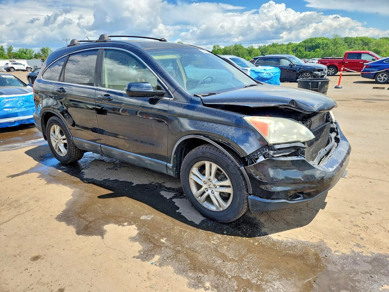 2010 Honda Cr-v Exl Black vin: 5J6RE4H73AL092989