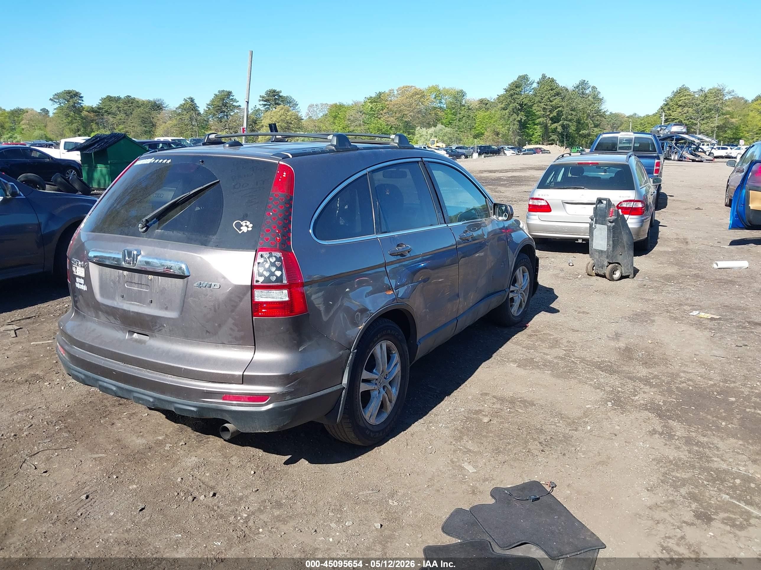 2010 Honda Cr-v Ex-l Gray vin: 5J6RE4H73AL100847