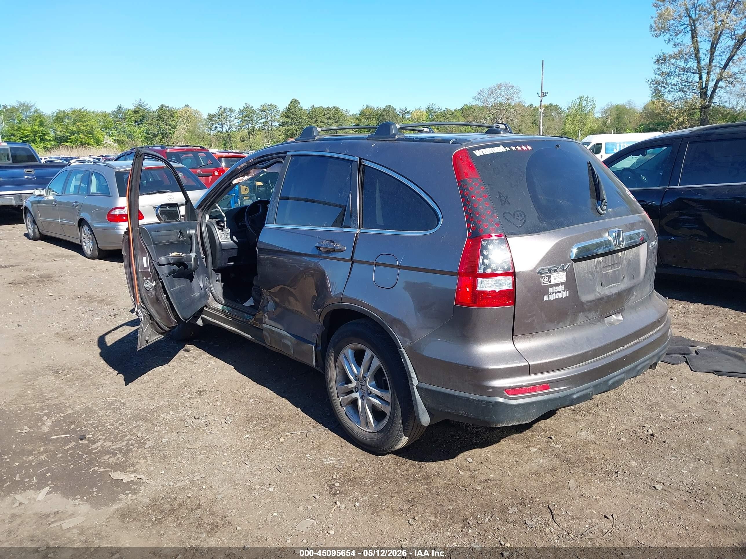 2010 Honda Cr-v Ex-l Gray vin: 5J6RE4H73AL100847