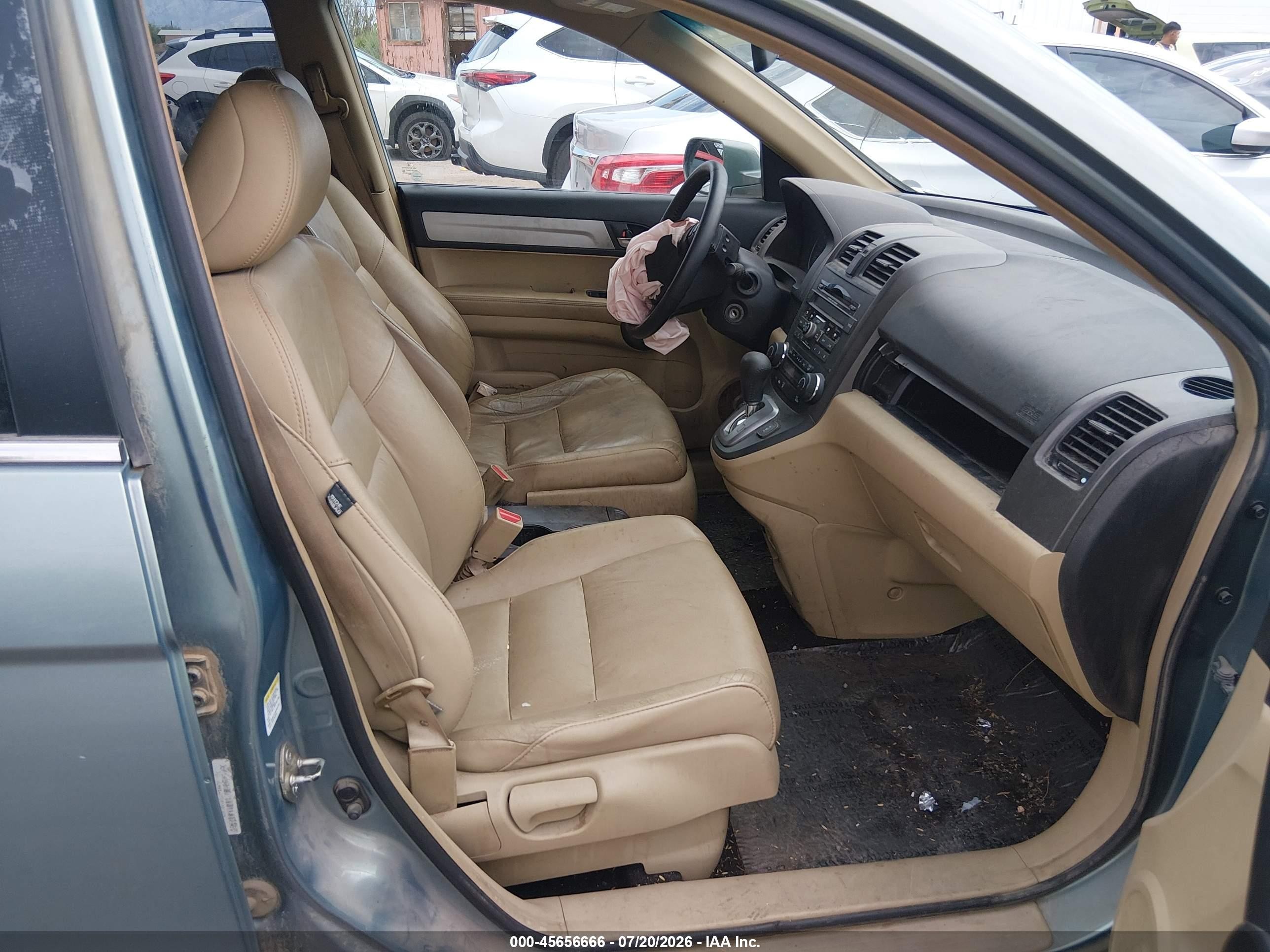 2010 Honda Cr-v Ex-l Teal vin: 5J6RE4H73AL101075