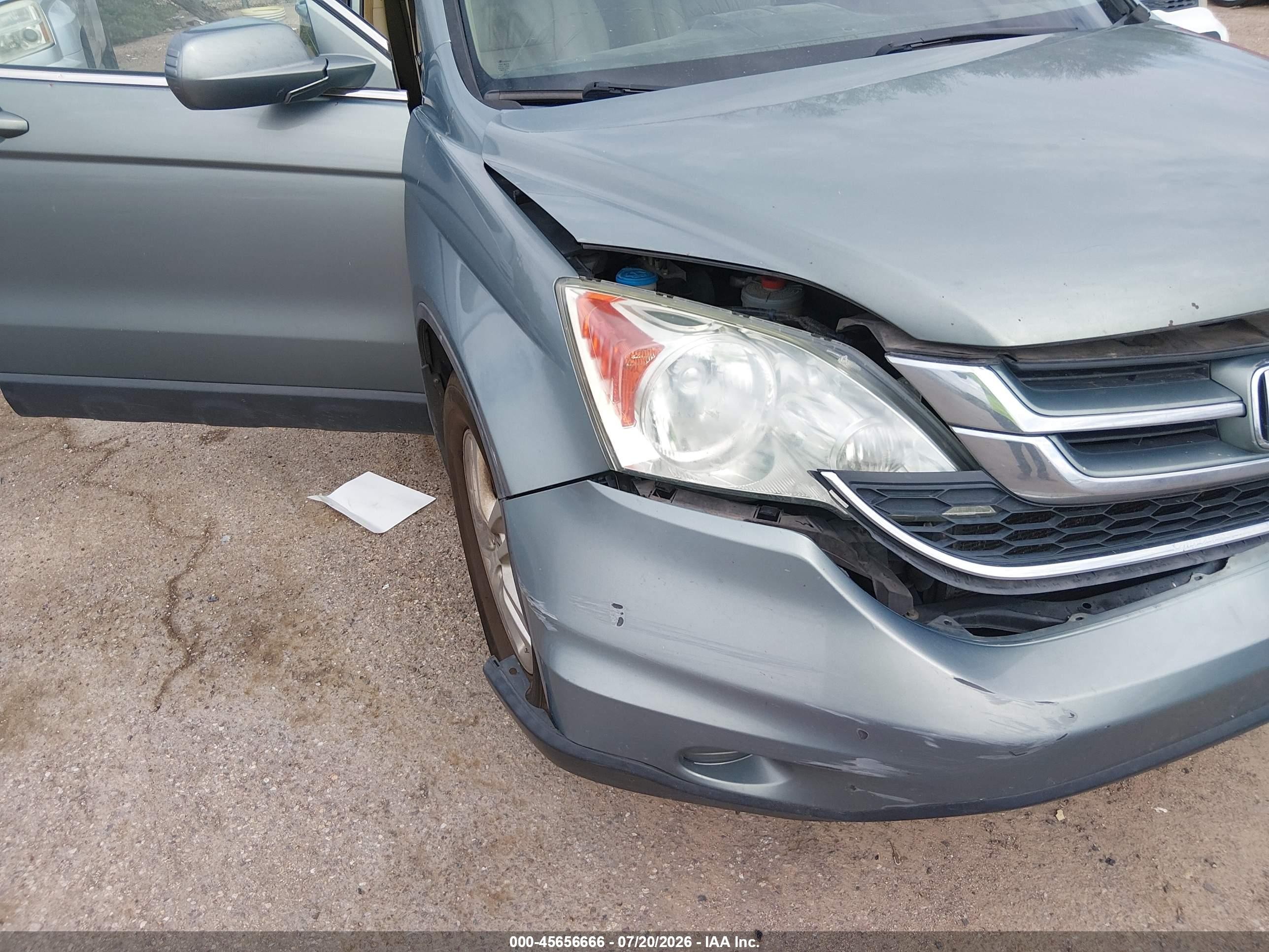 2010 Honda Cr-v Ex-l Teal vin: 5J6RE4H73AL101075