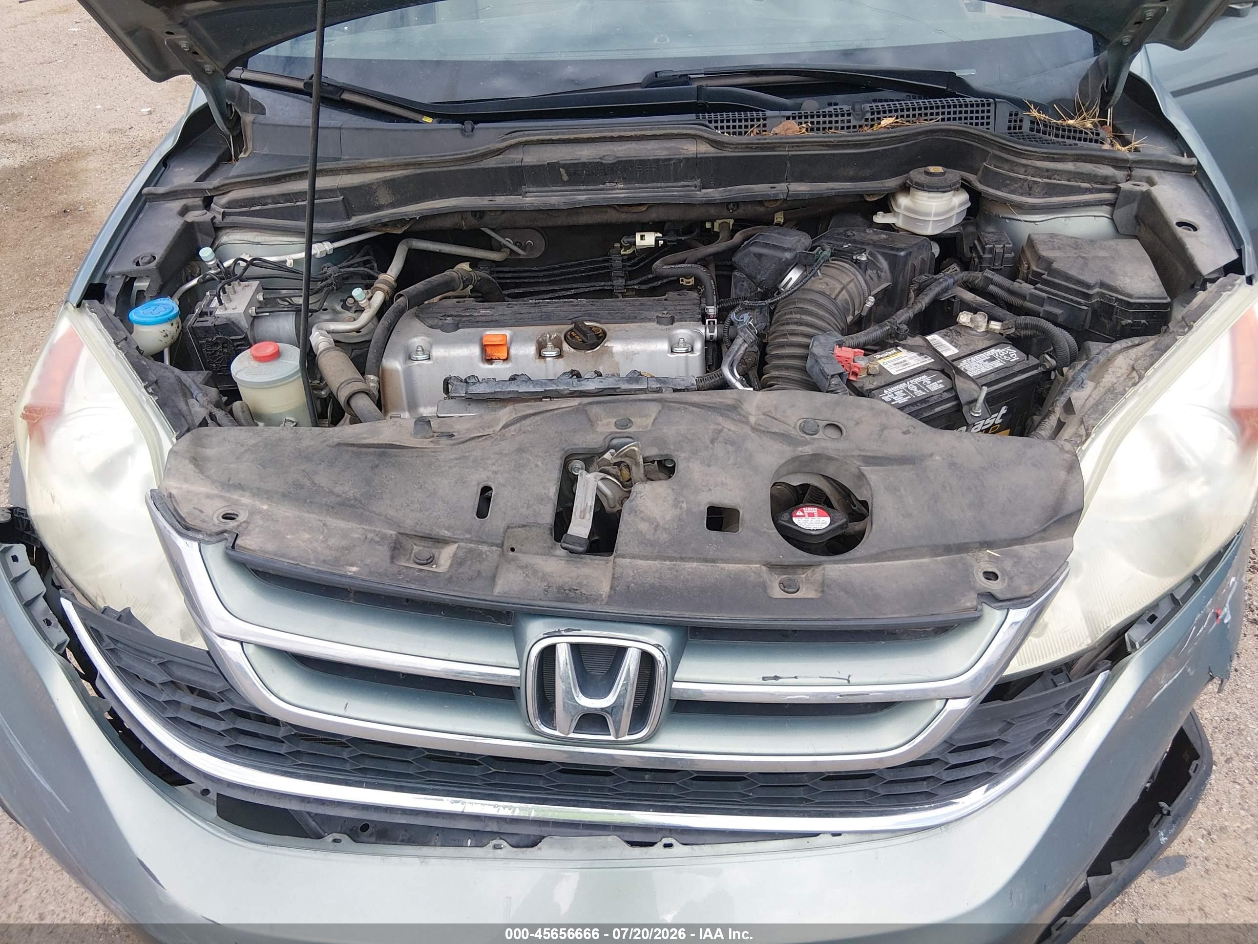2010 Honda Cr-v Ex-l Teal vin: 5J6RE4H73AL101075
