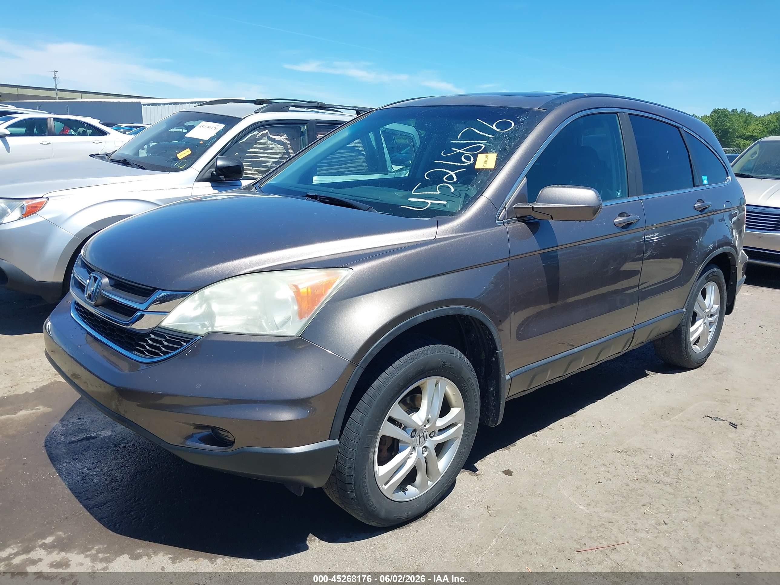 2011 Honda Cr-v Ex-l Gray vin: 5J6RE4H73BL019235