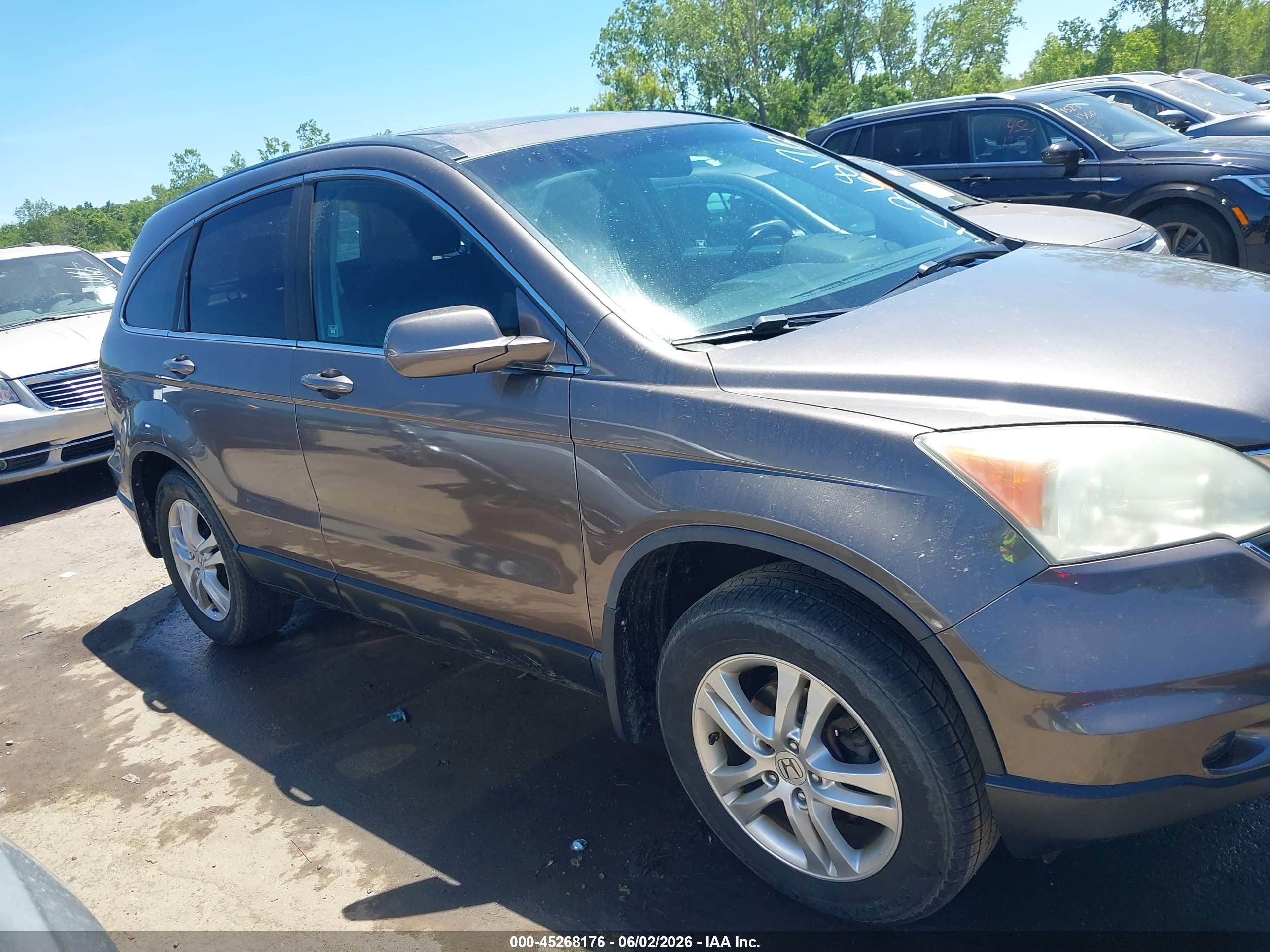 2011 Honda Cr-v Ex-l Gray vin: 5J6RE4H73BL019235