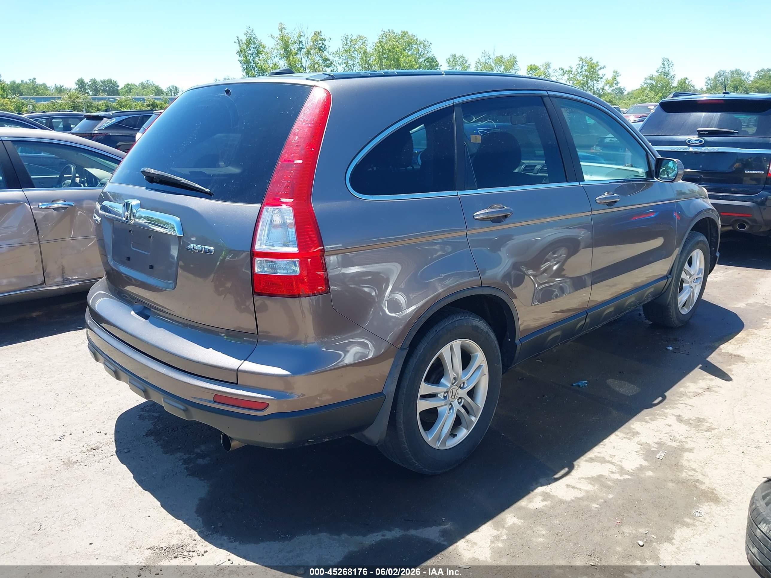 2011 Honda Cr-v Ex-l Gray vin: 5J6RE4H73BL019235