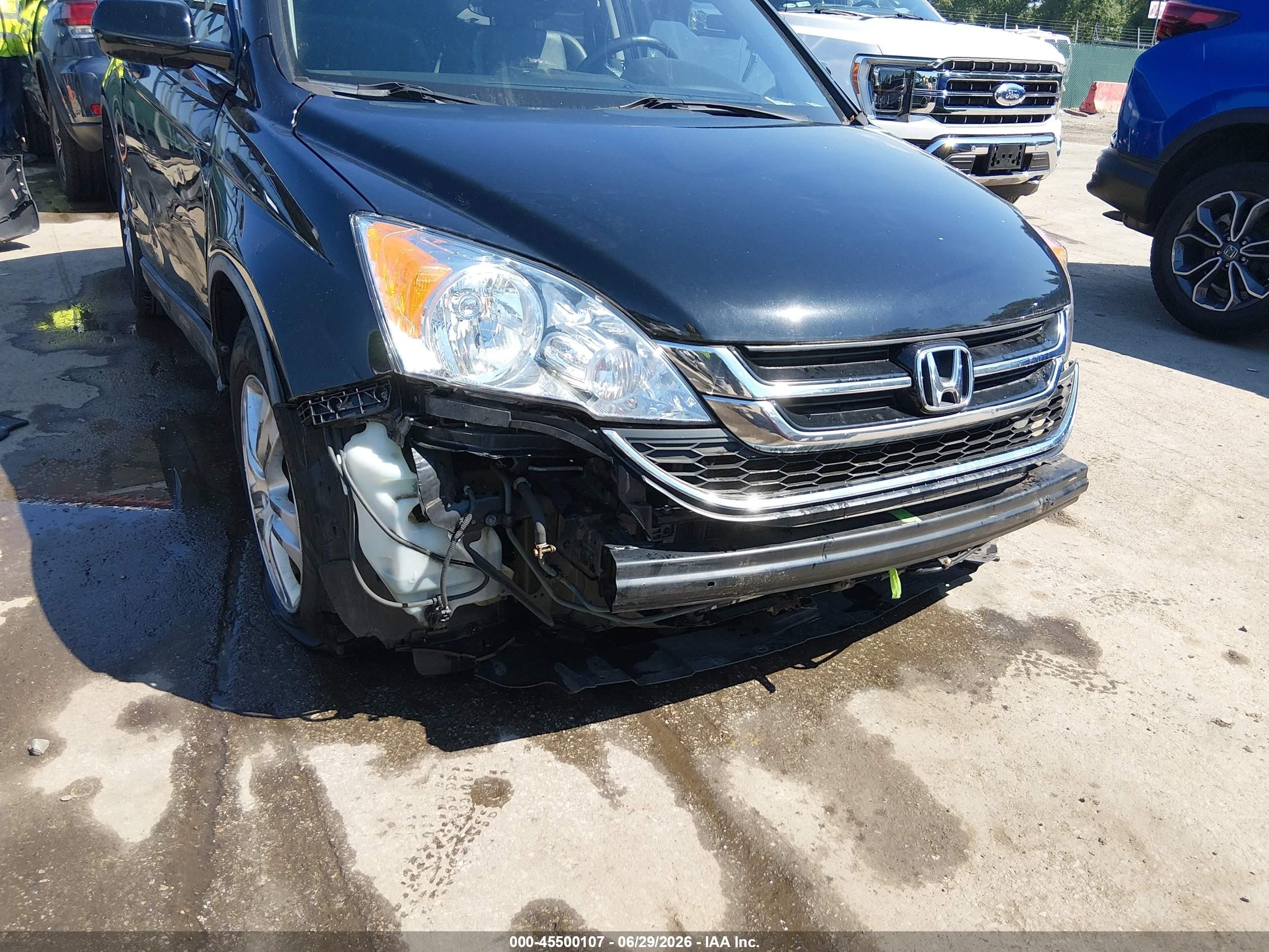 2011 Honda Cr-v Ex-l Black vin: 5J6RE4H73BL023494