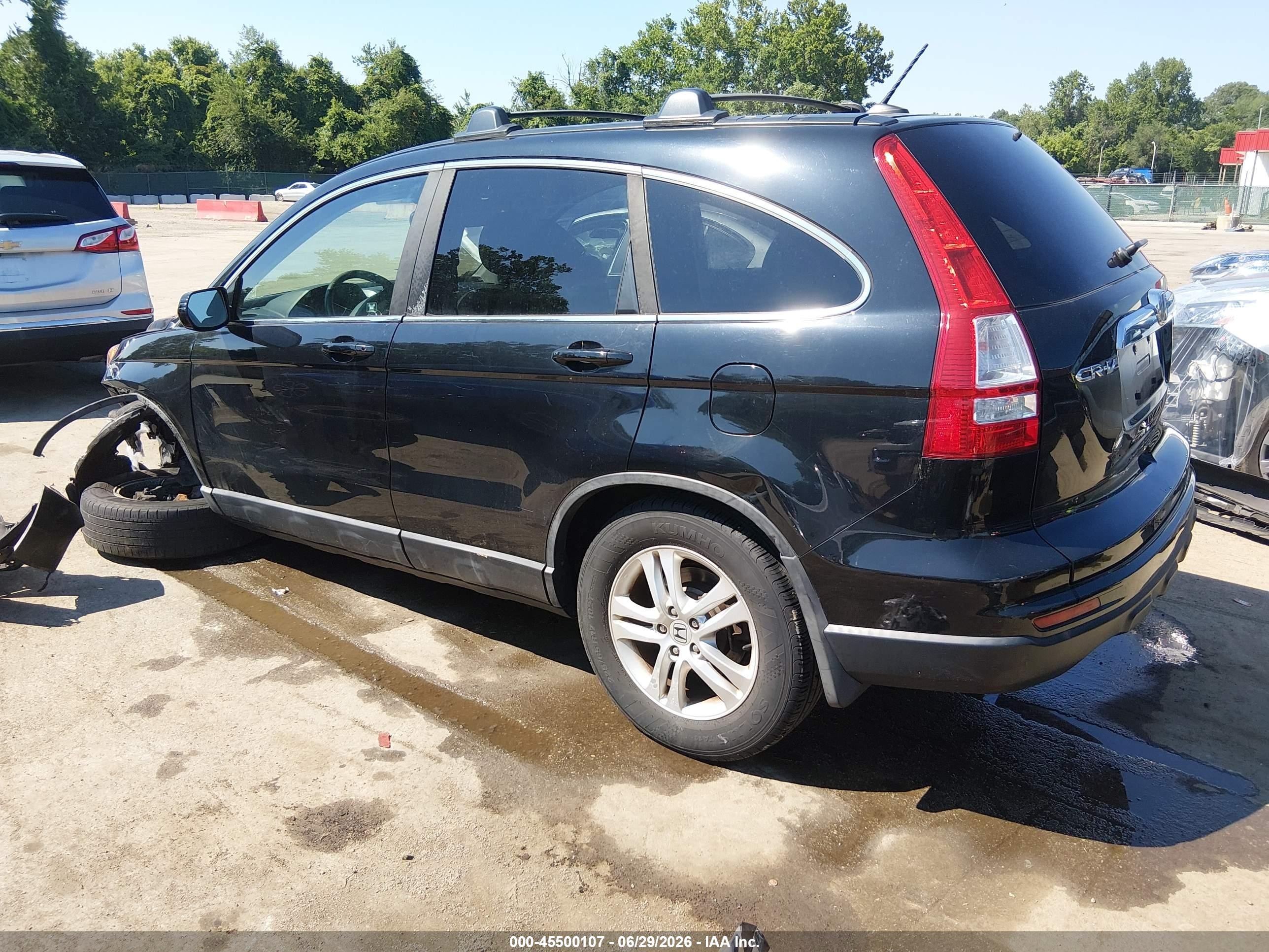 2011 Honda Cr-v Ex-l Black vin: 5J6RE4H73BL023494