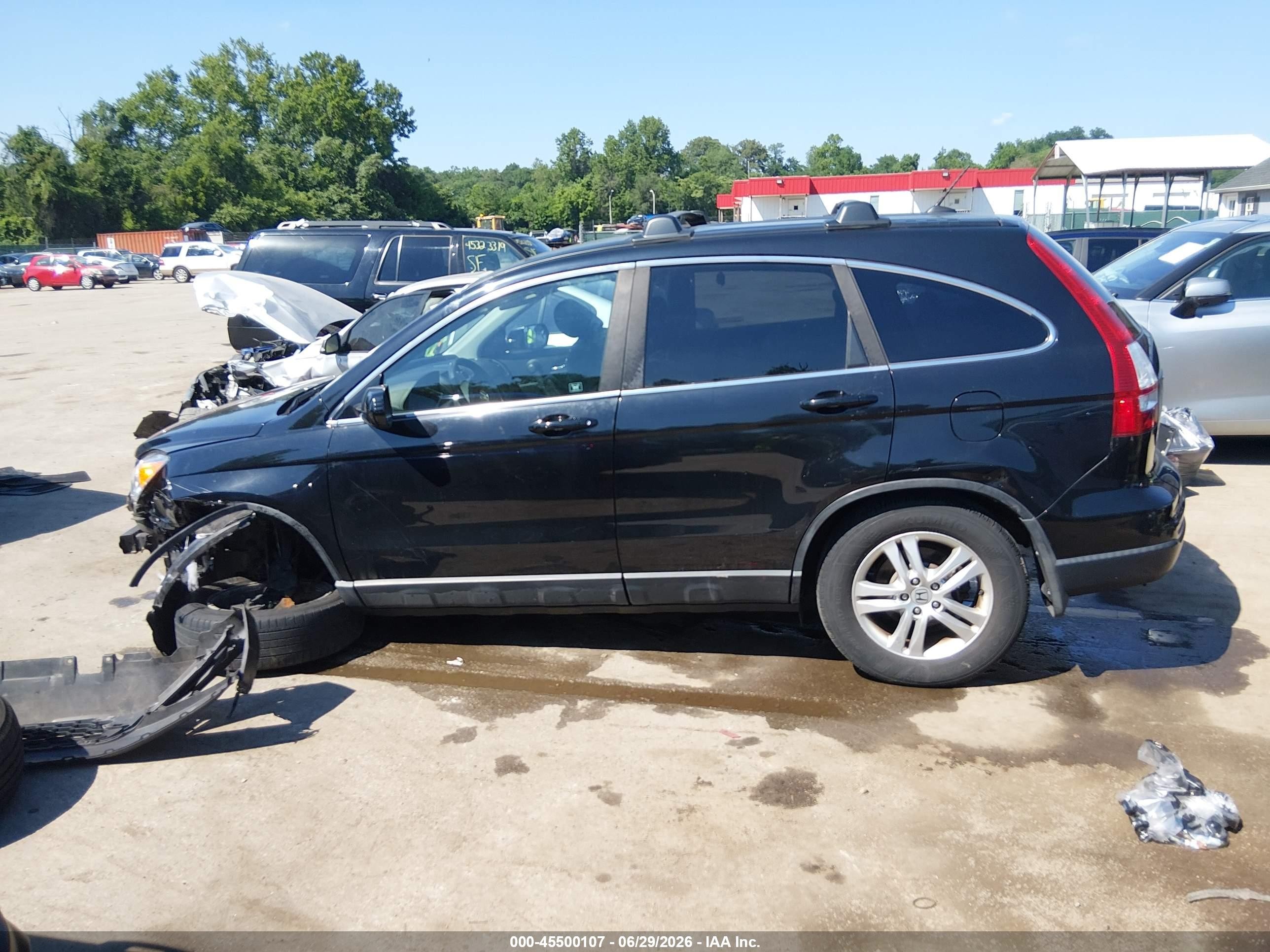 2011 Honda Cr-v Ex-l Black vin: 5J6RE4H73BL023494