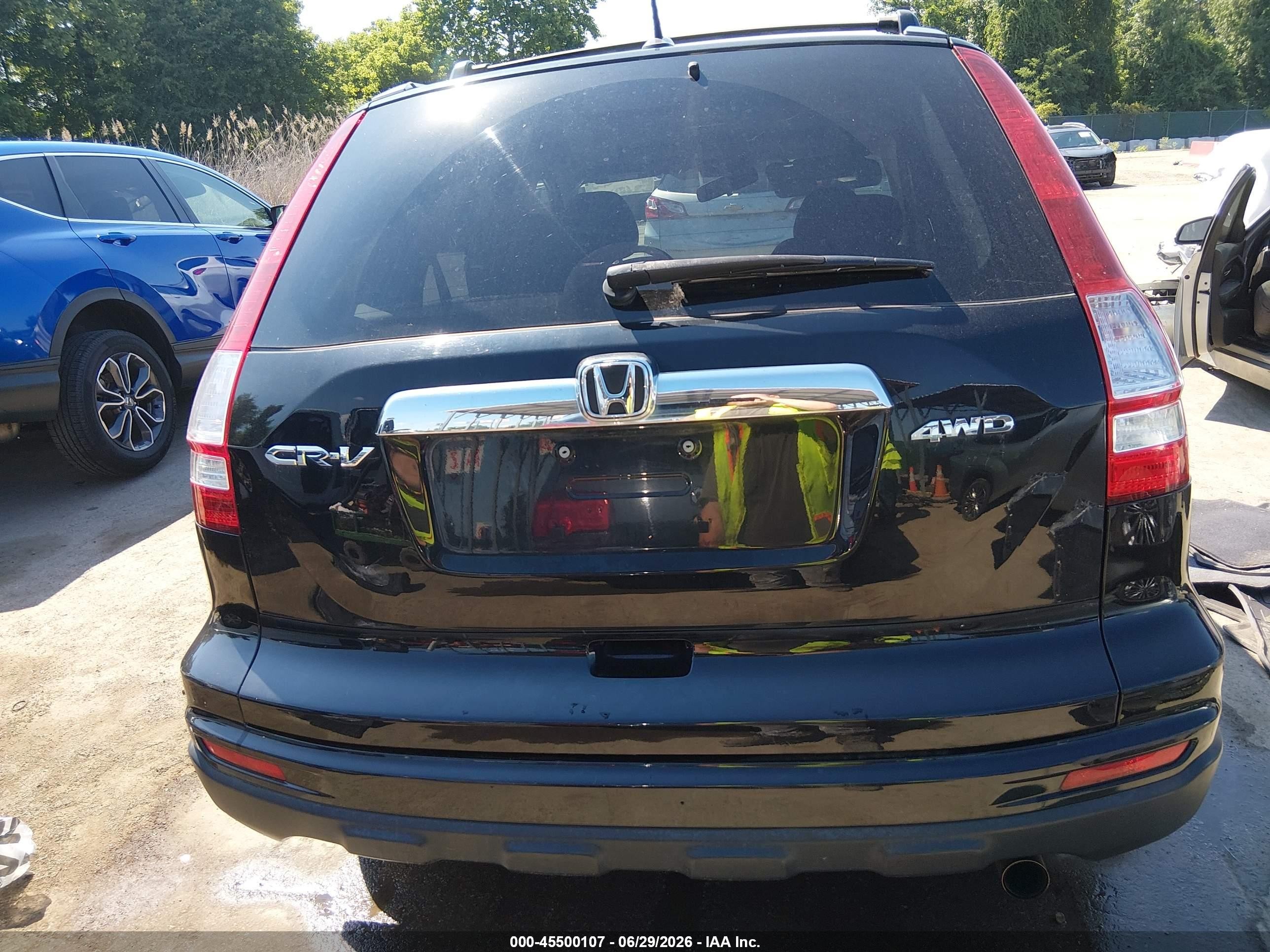 2011 Honda Cr-v Ex-l Black vin: 5J6RE4H73BL023494